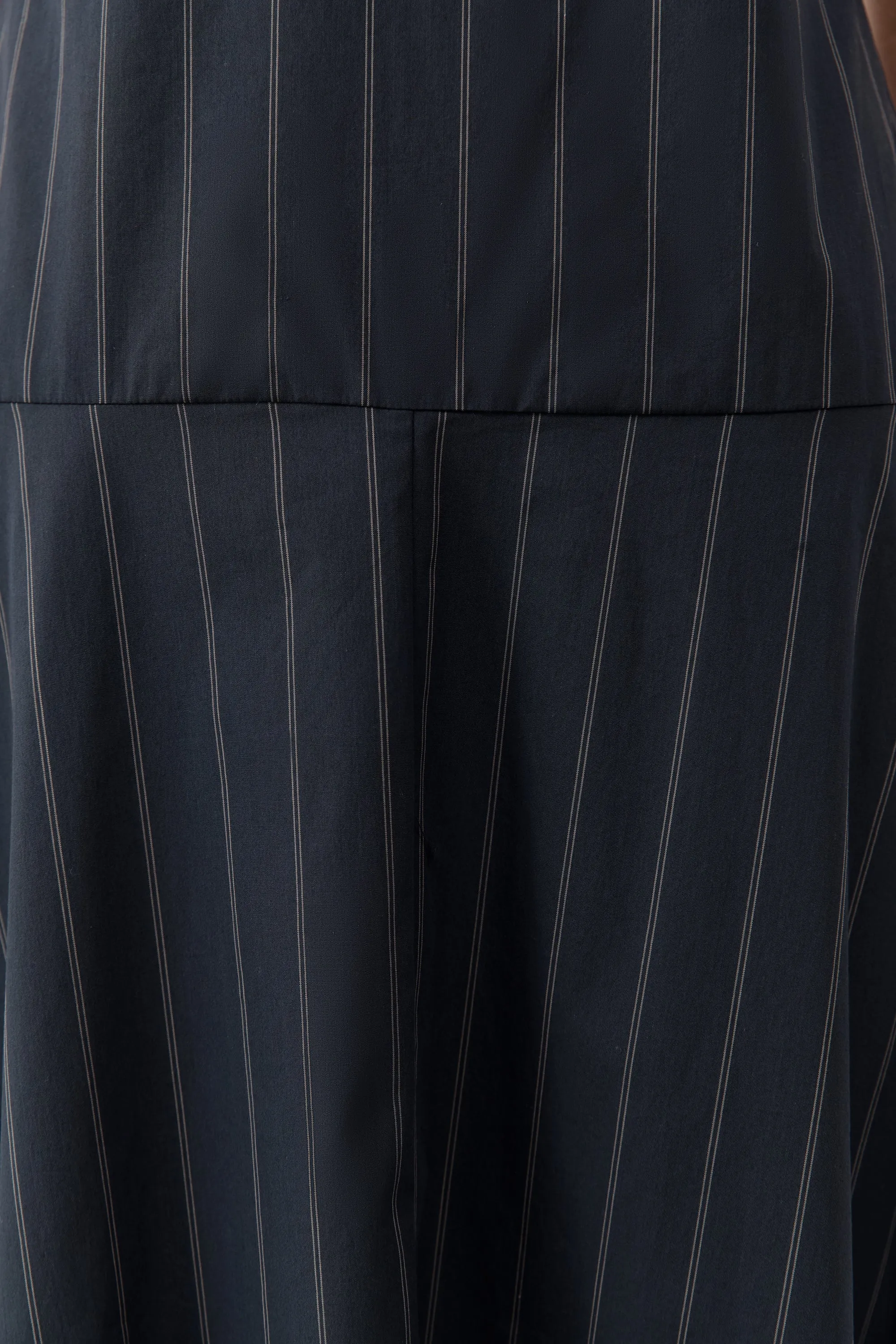 Strapless Rouleau Dress - Ink Stripe sold by St. Agni product image thumbnail 4