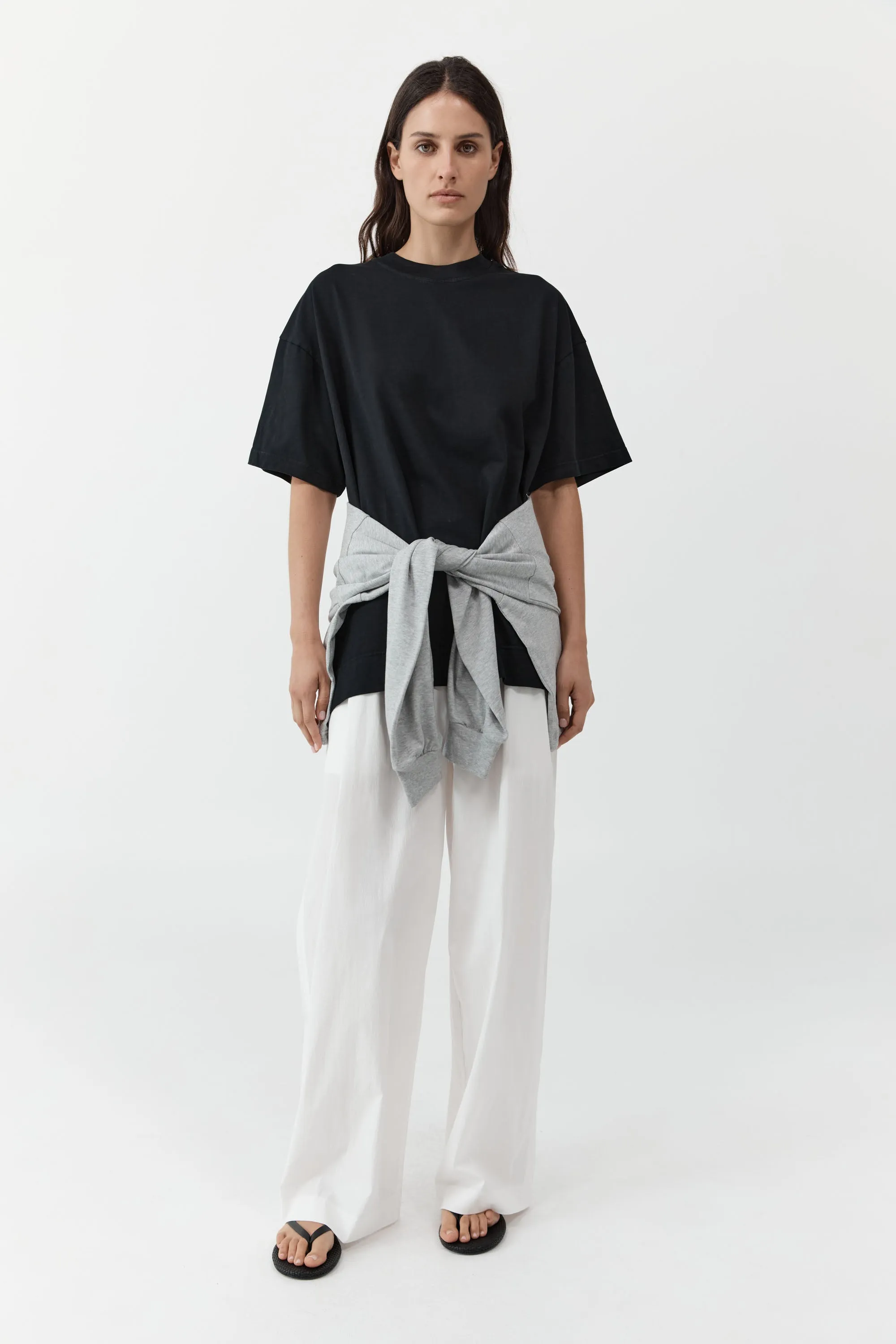 Relaxed Pleat Pants - Off White sold by St. Agni product image thumbnail 4