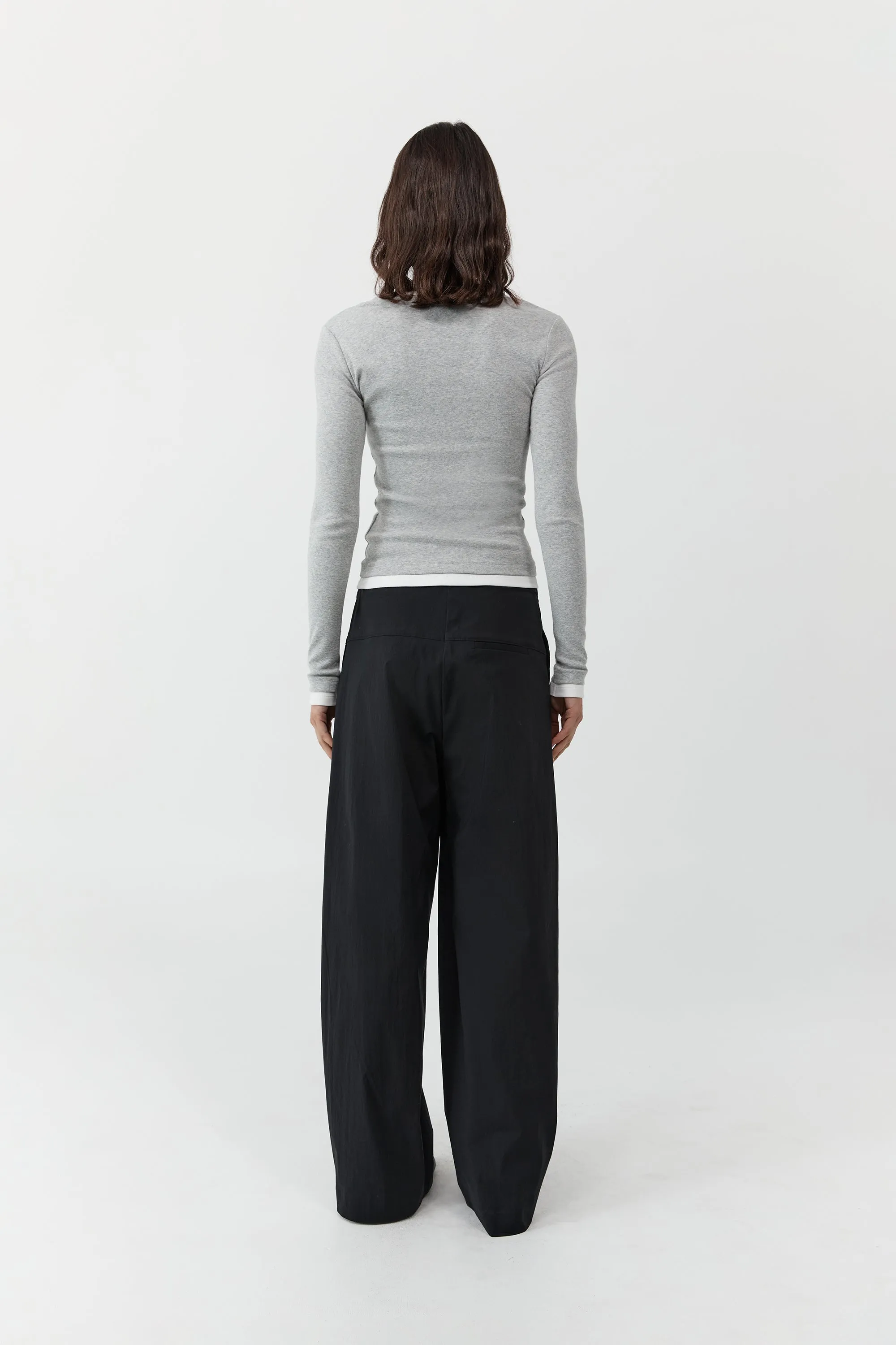 Relaxed Pleat Pants - Black sold by St. Agni product image thumbnail 3