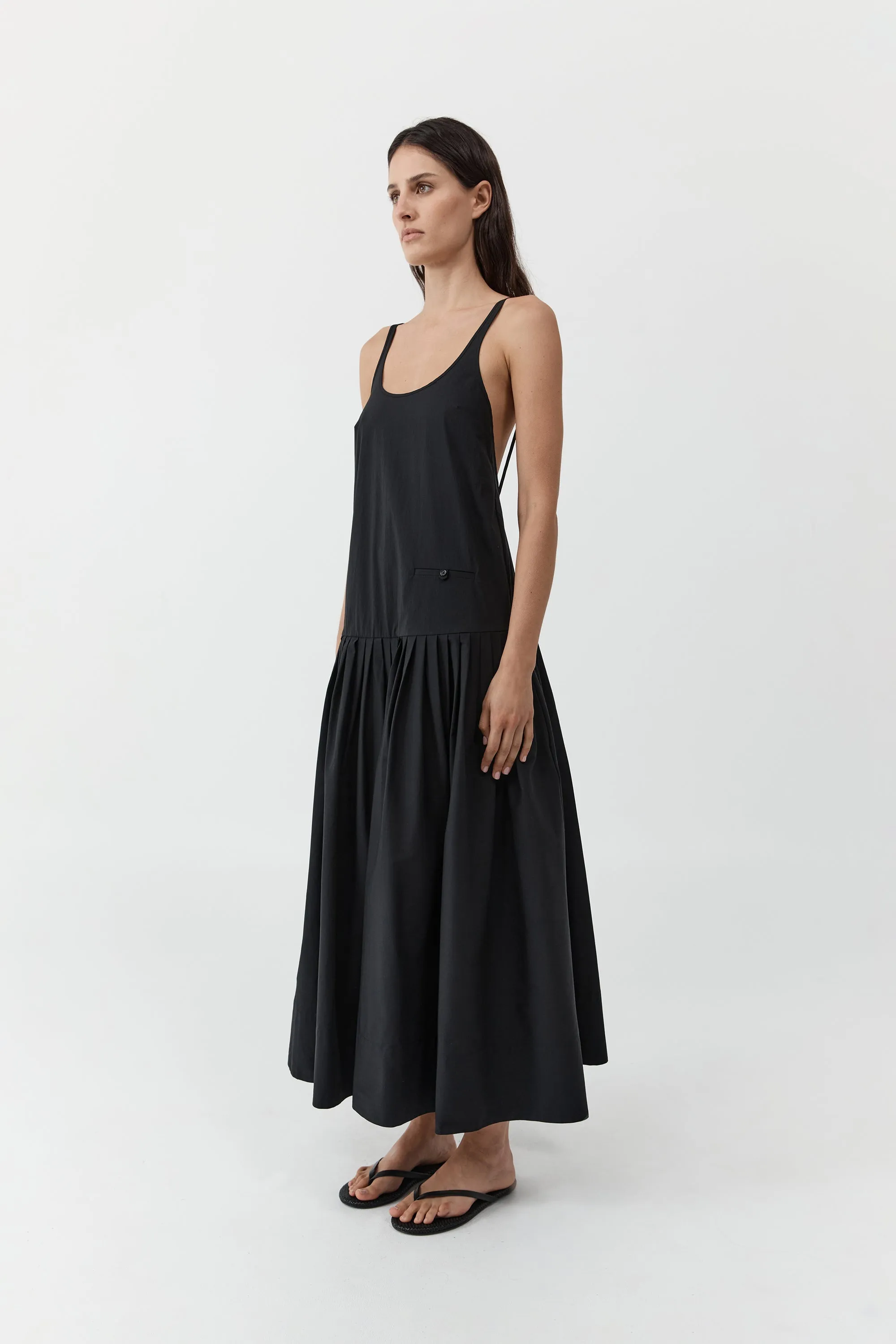 Relaxed Pleat Dress - Black sold by St. Agni product image thumbnail 2