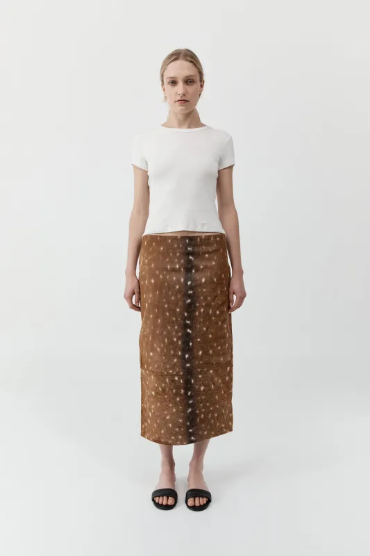 PRE-ORDER: Fawn Pencil Skirt - Almond sold by St. Agni