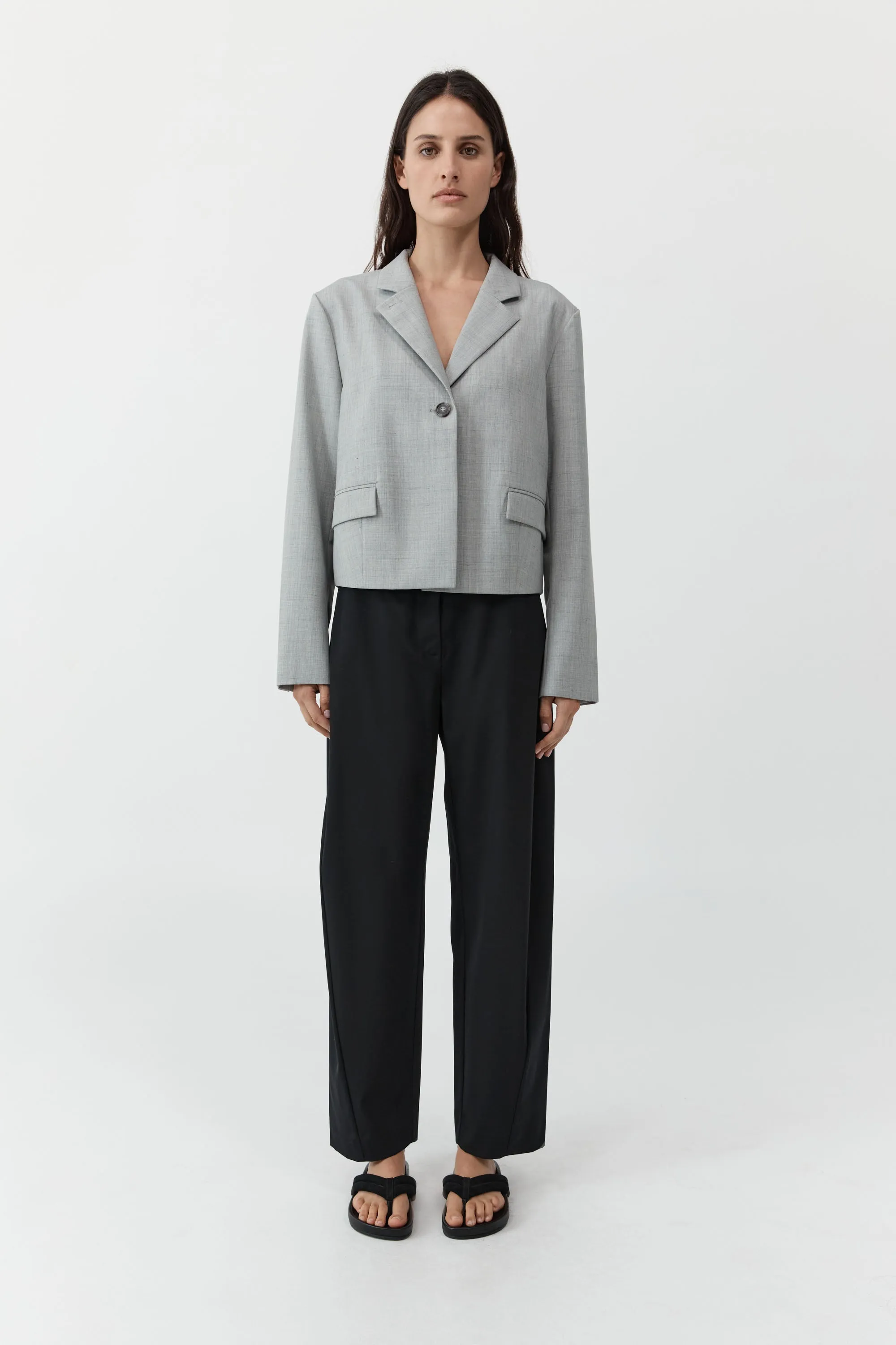 Cocoon Blazer - Concrete sold by St. Agni product image thumbnail 2