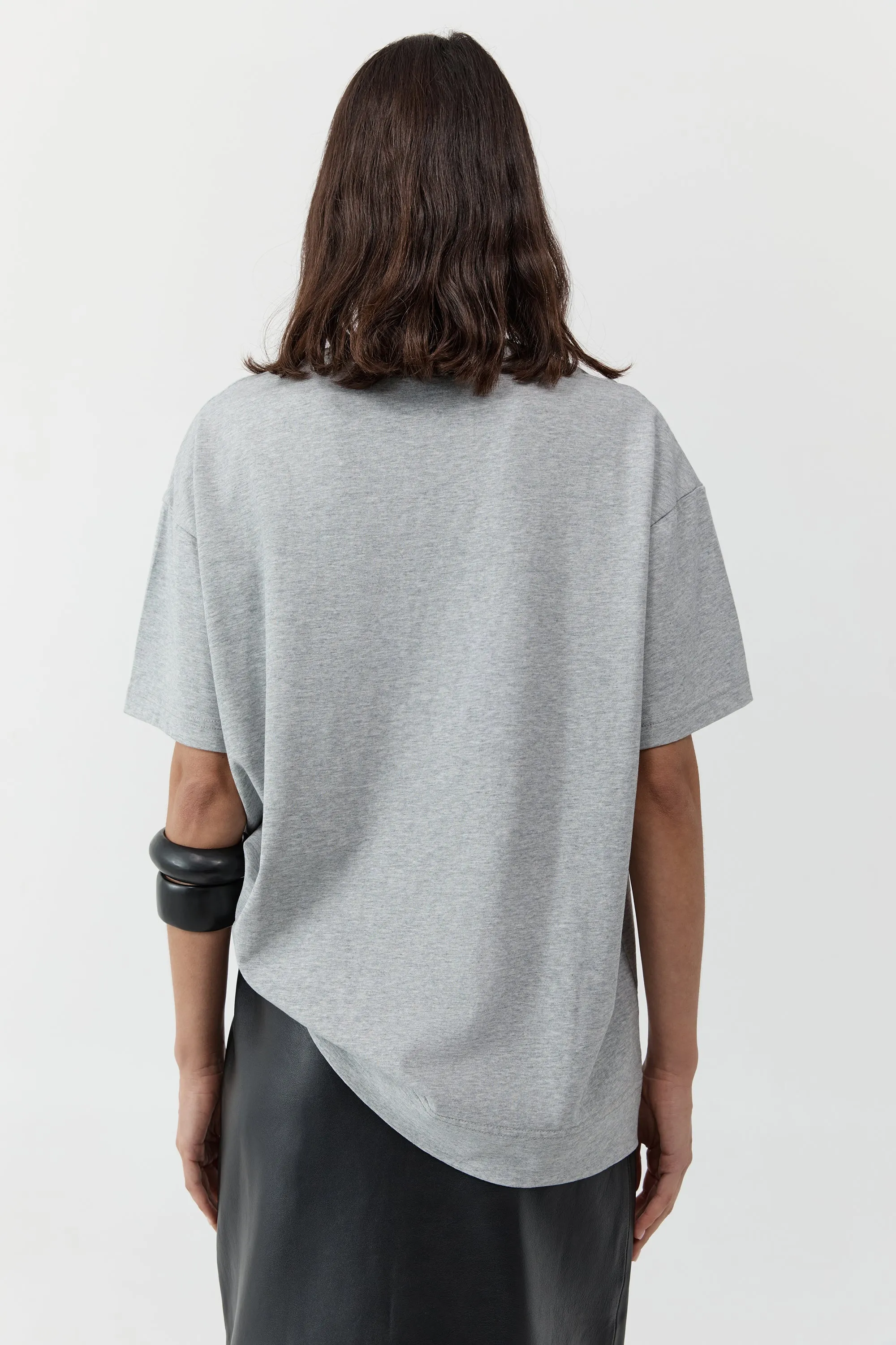 Homme Tee - Light Grey Marle sold by St. Agni product image thumbnail 4