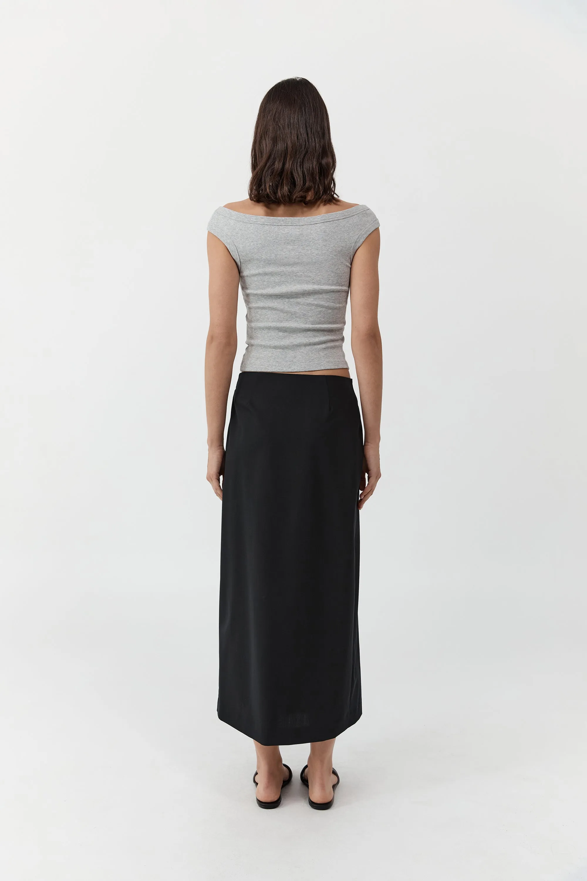 Tailored Wrap Skirt - Black sold by St. Agni product image thumbnail 4