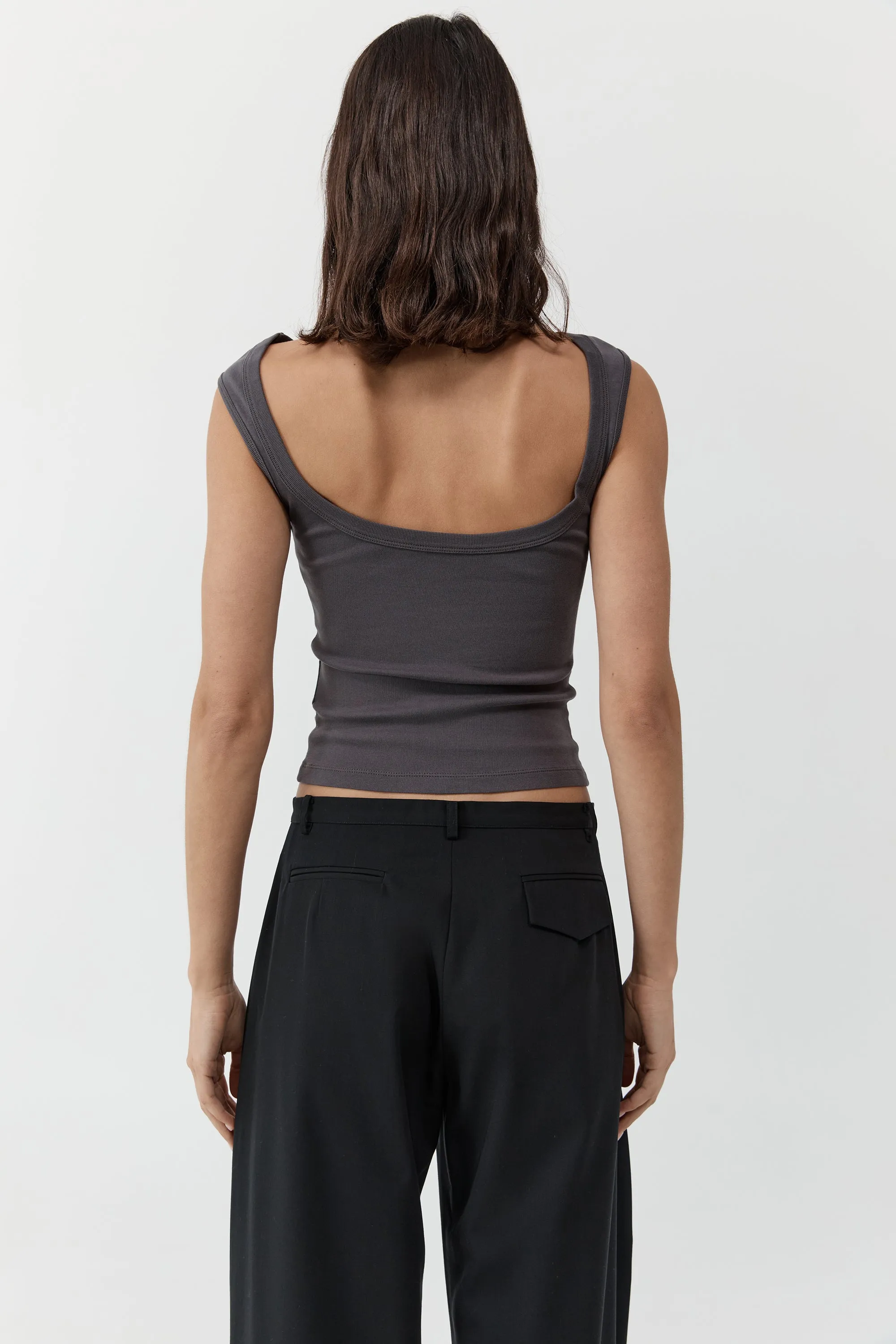Organic Cotton Ballerina Top - Soot sold by St. Agni product image thumbnail 3