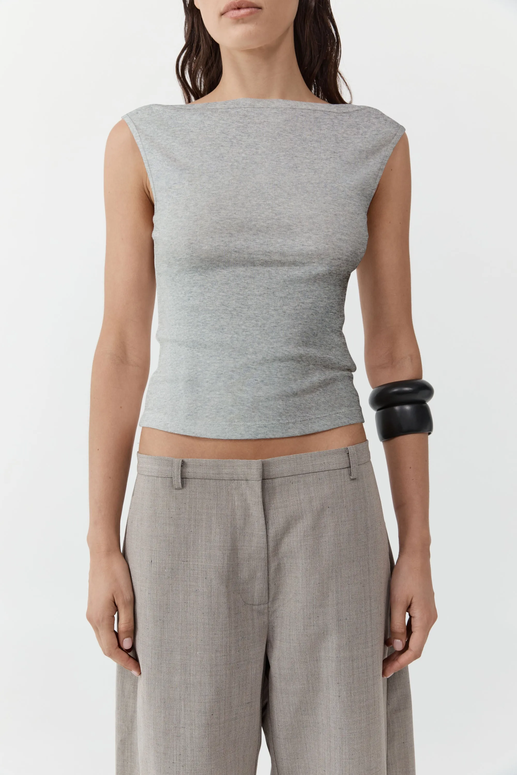 Organic Cotton Ballerina Top - Grey Marle sold by St. Agni product image thumbnail 2