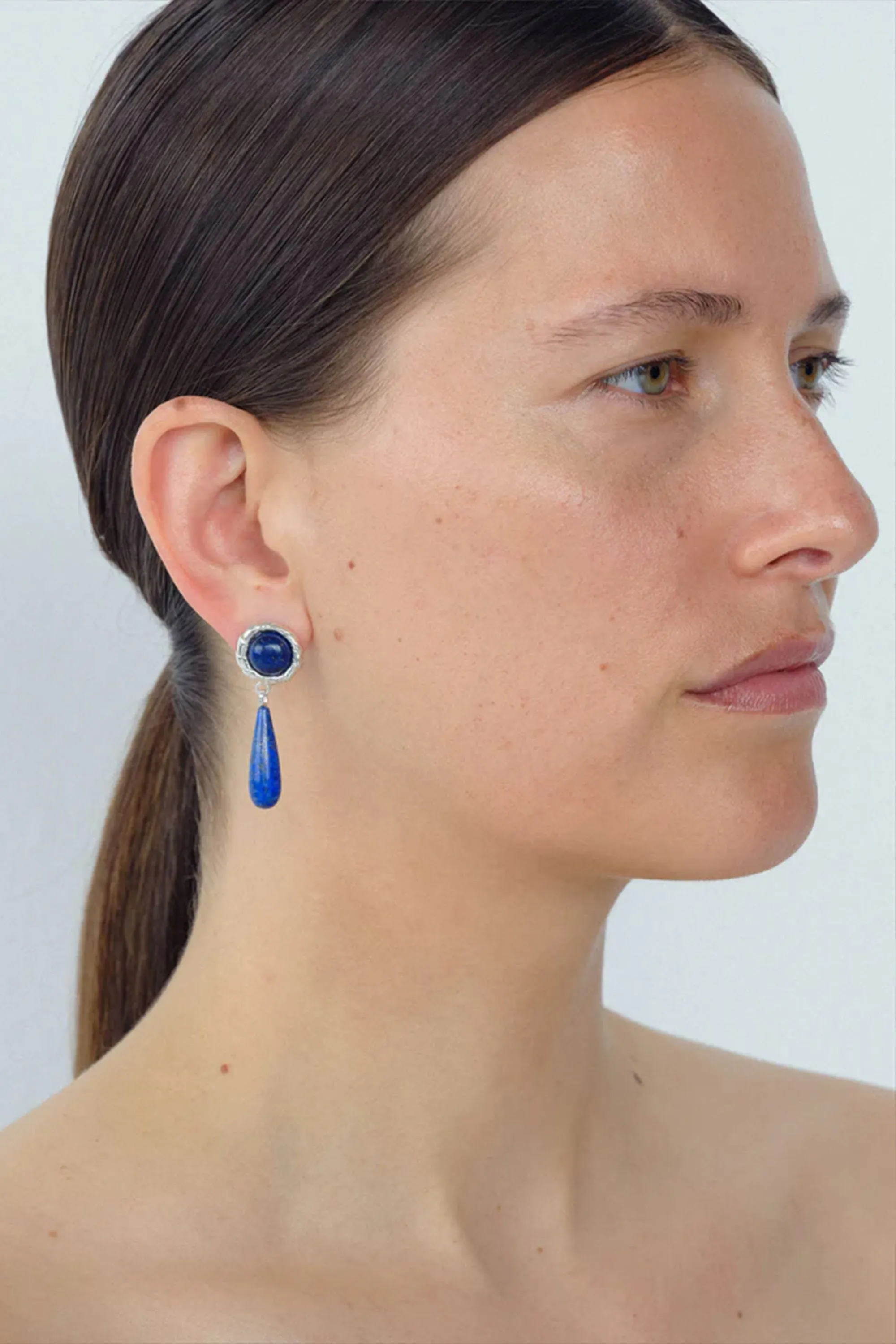 Emma Earrings by Corali - Lapis sold by St. Agni product image thumbnail 2
