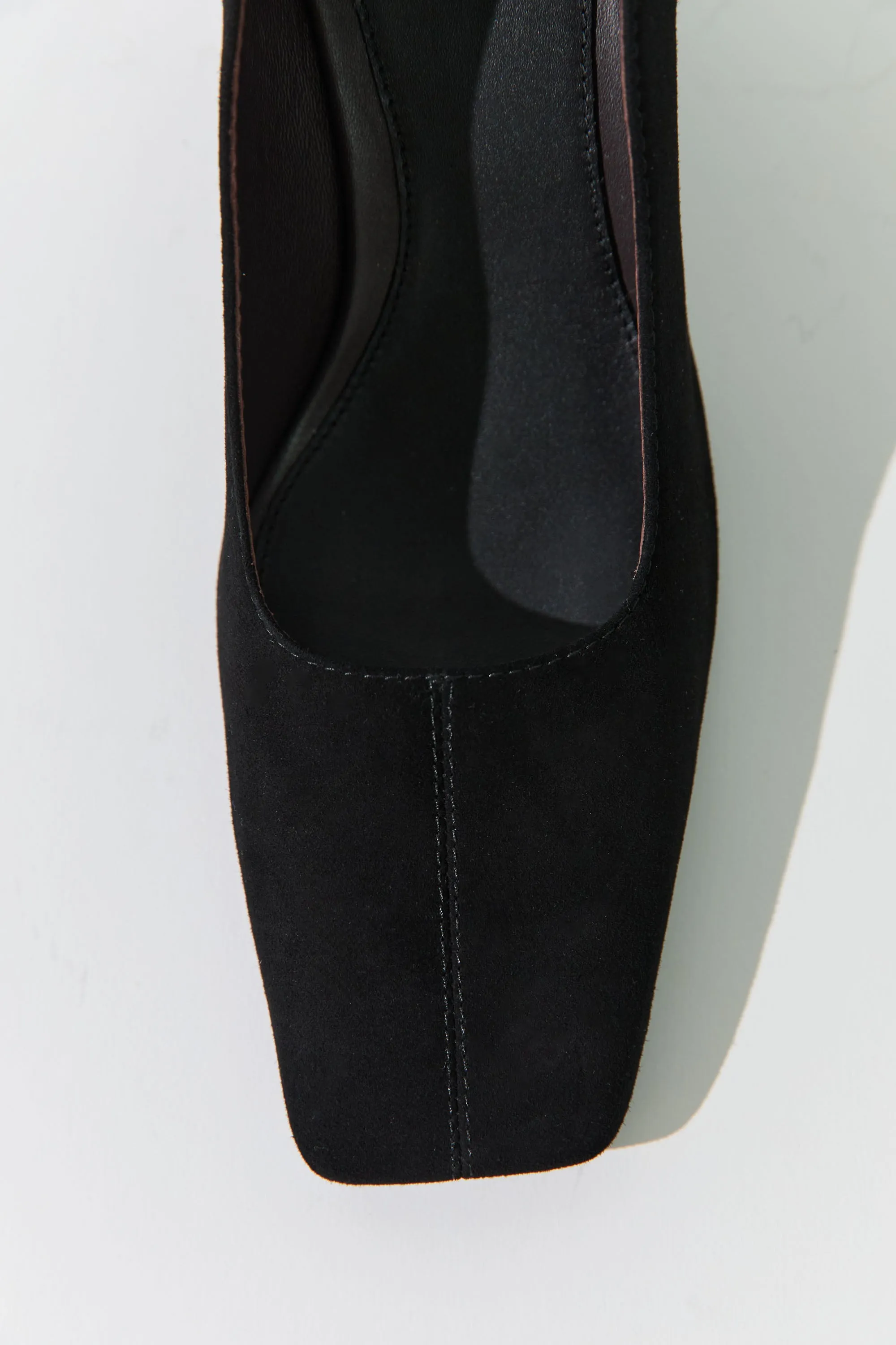 Suede Cylinder Pump - Black sold by St. Agni product image thumbnail 4