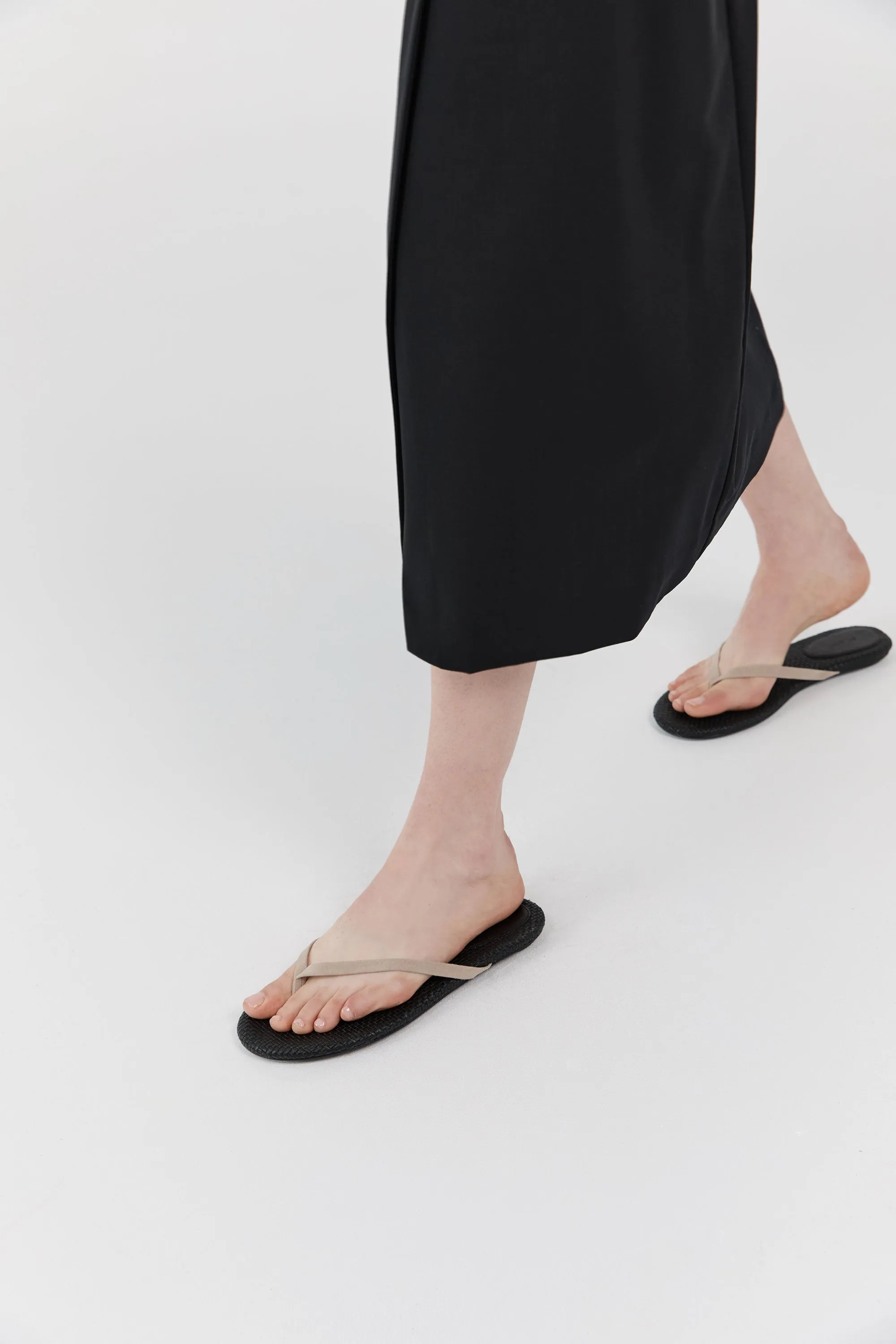 Suede Woven Flip Flop - Rock sold by St. Agni product image thumbnail 2