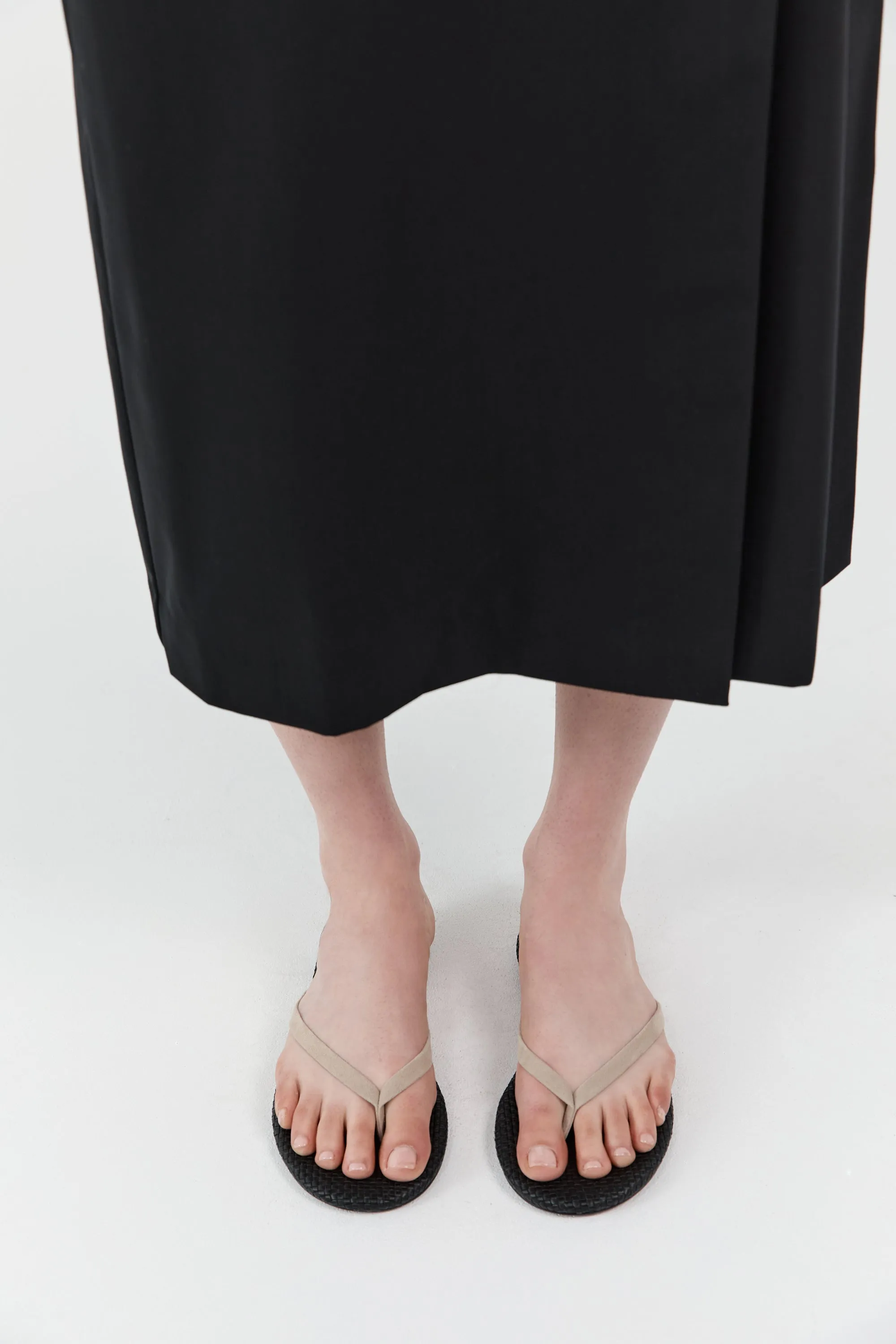 Suede Woven Flip Flop - Rock sold by St. Agni product image thumbnail 5