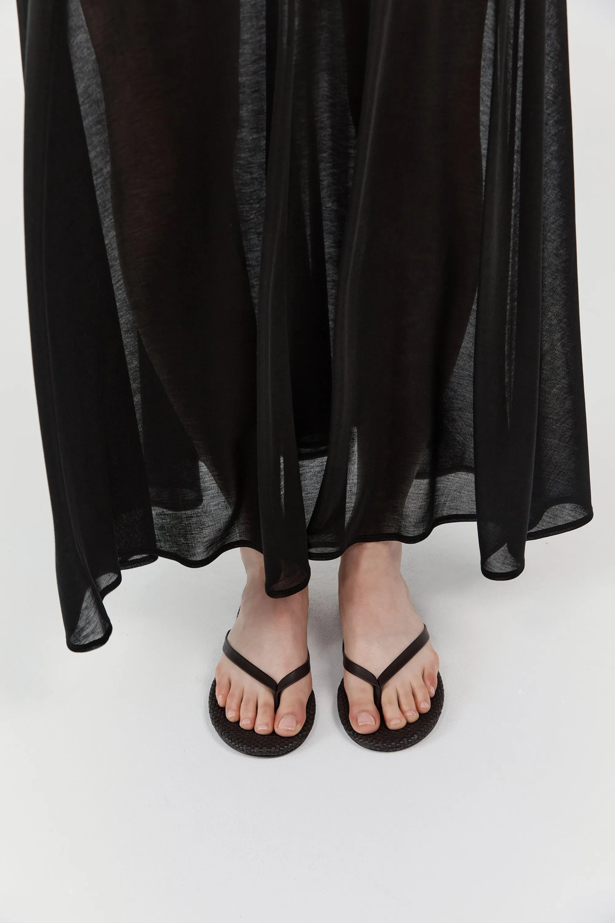 Woven Flip Flop - Coffee sold by St. Agni product image thumbnail 3