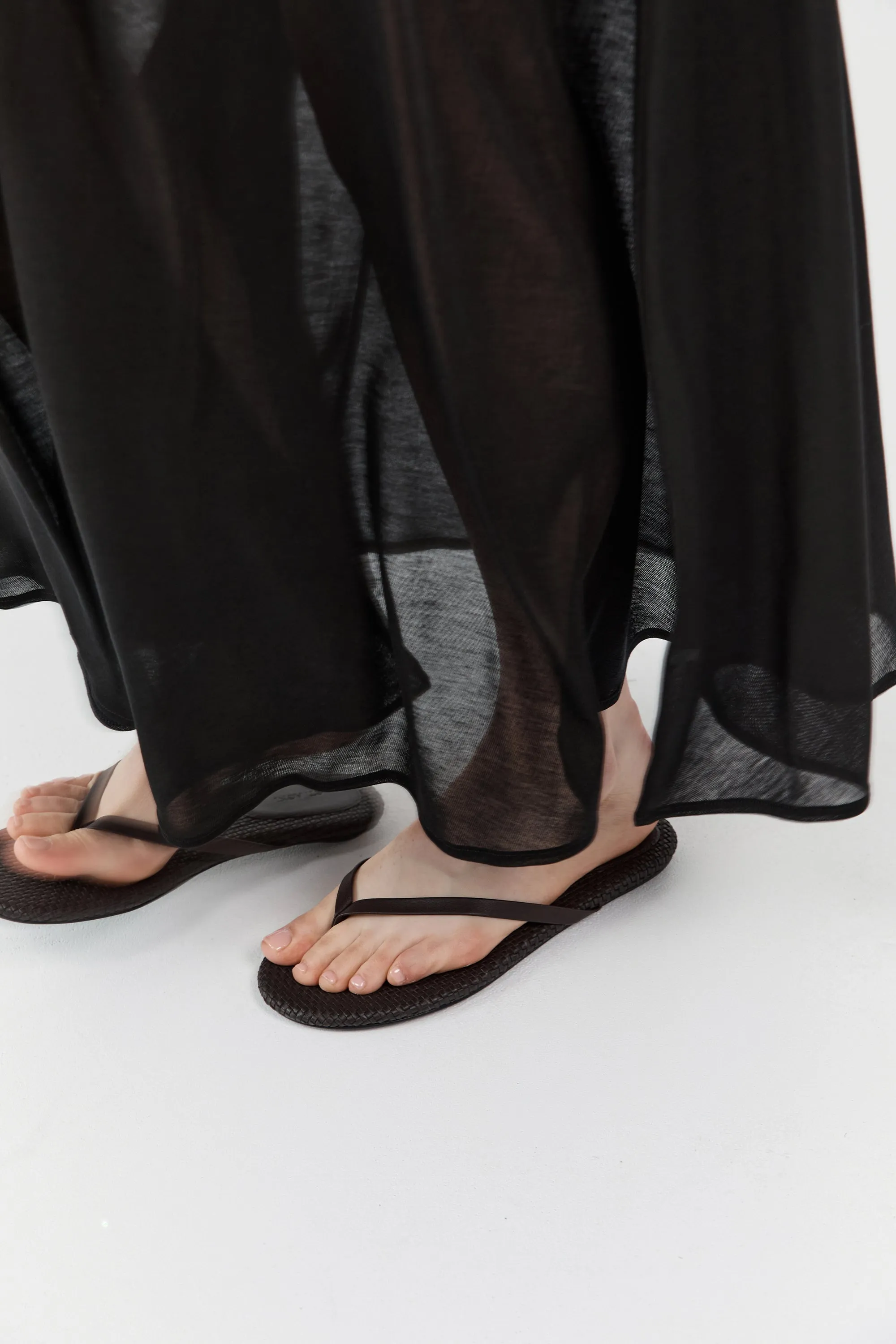 Woven Flip Flop - Coffee sold by St. Agni product image thumbnail 5