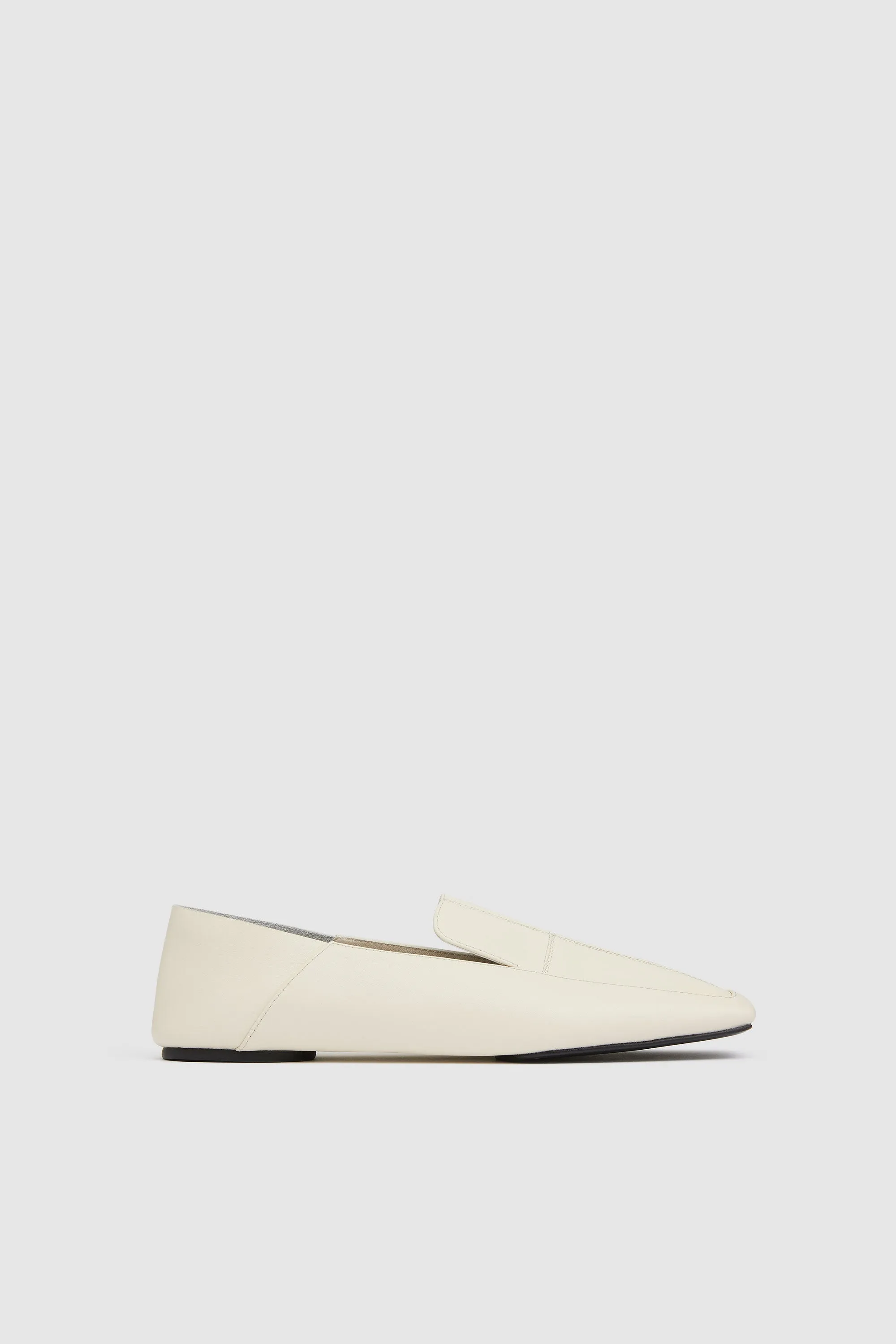 Minimal Flat Loafer - Ecru sold by St. Agni