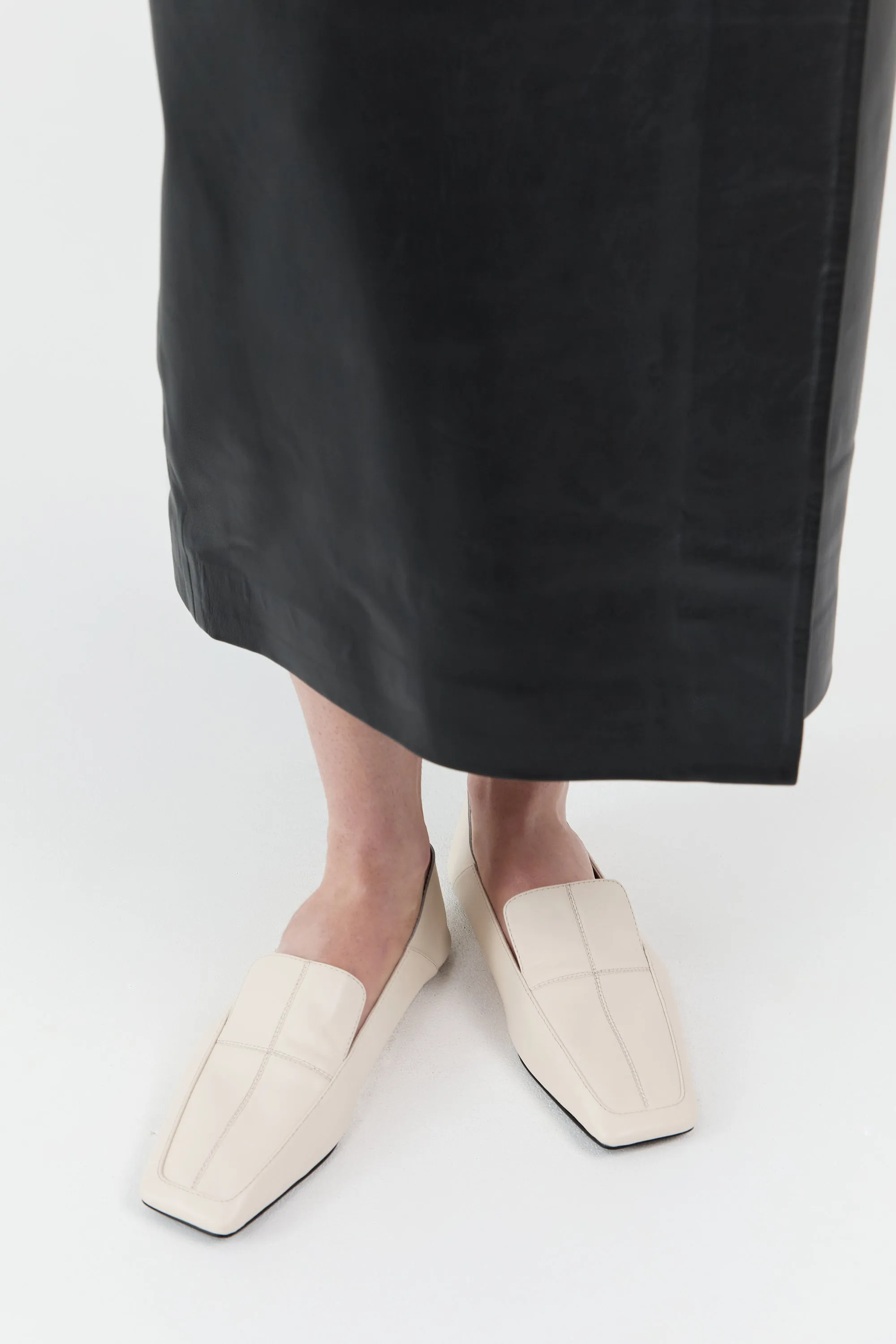 Minimal Flat Loafer - Ecru sold by St. Agni product image thumbnail 2