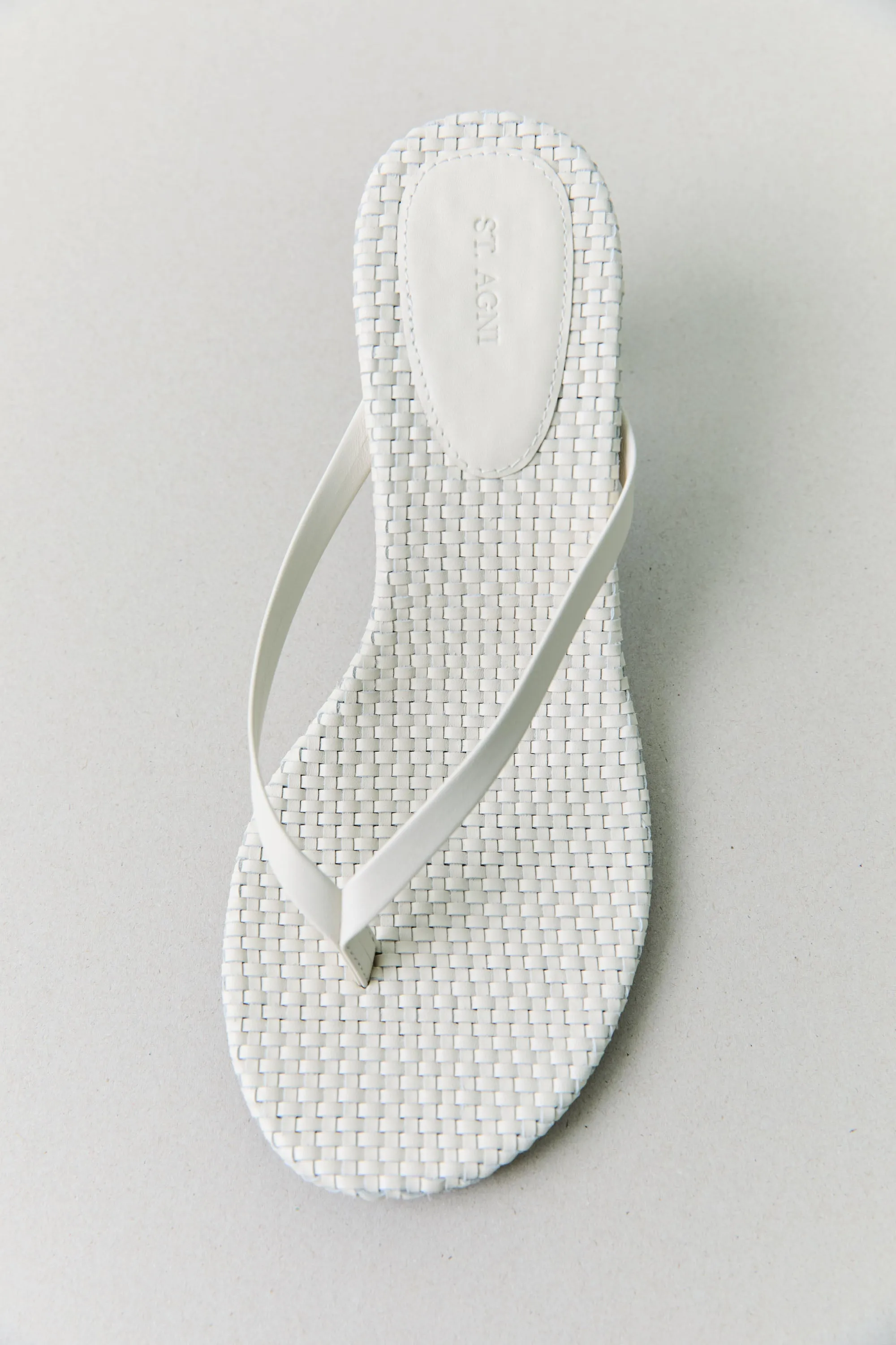 Woven Thong Heel - Ecru sold by St. Agni product image thumbnail 4