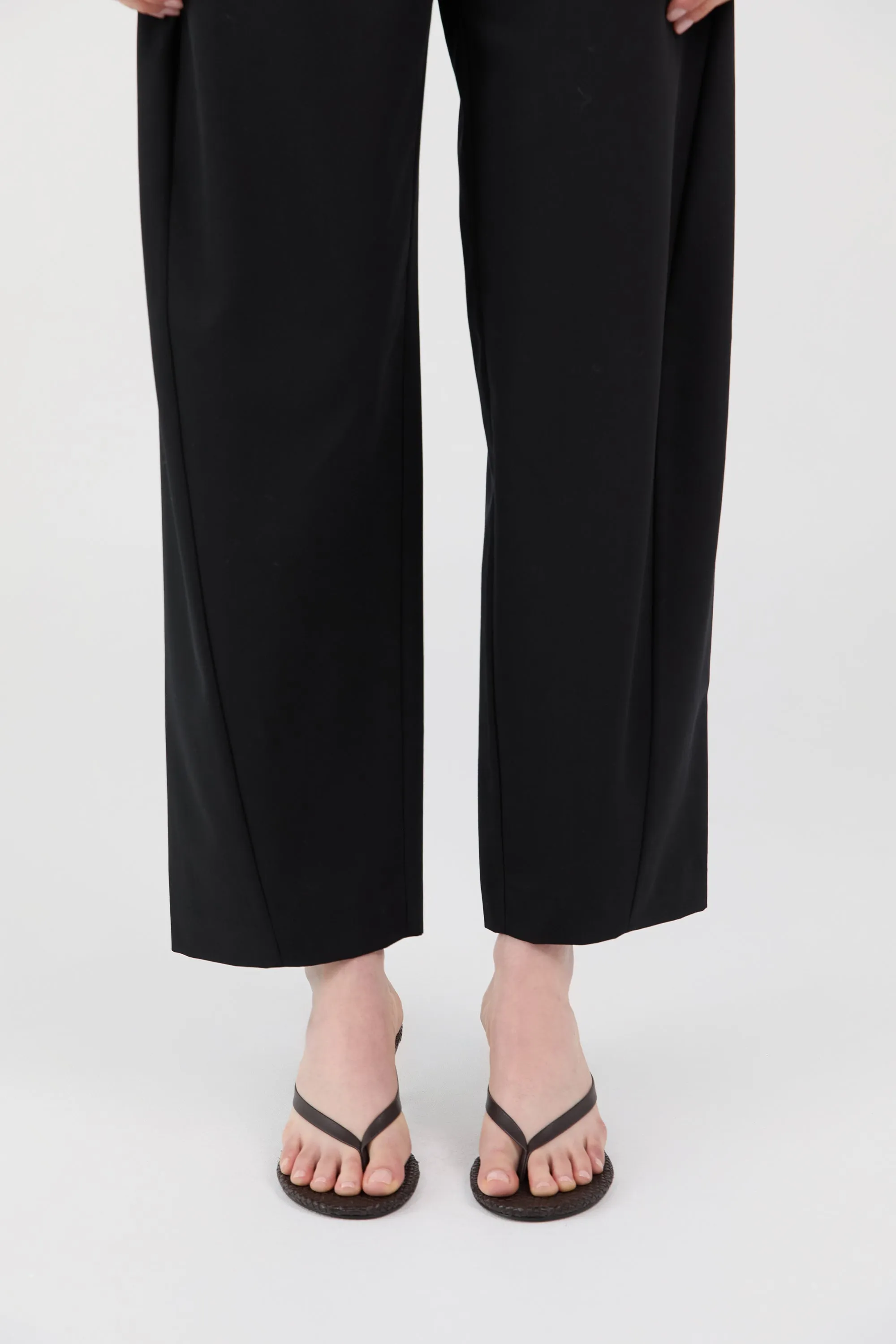 Woven Thong Heel - Coffee sold by St. Agni product image thumbnail 3