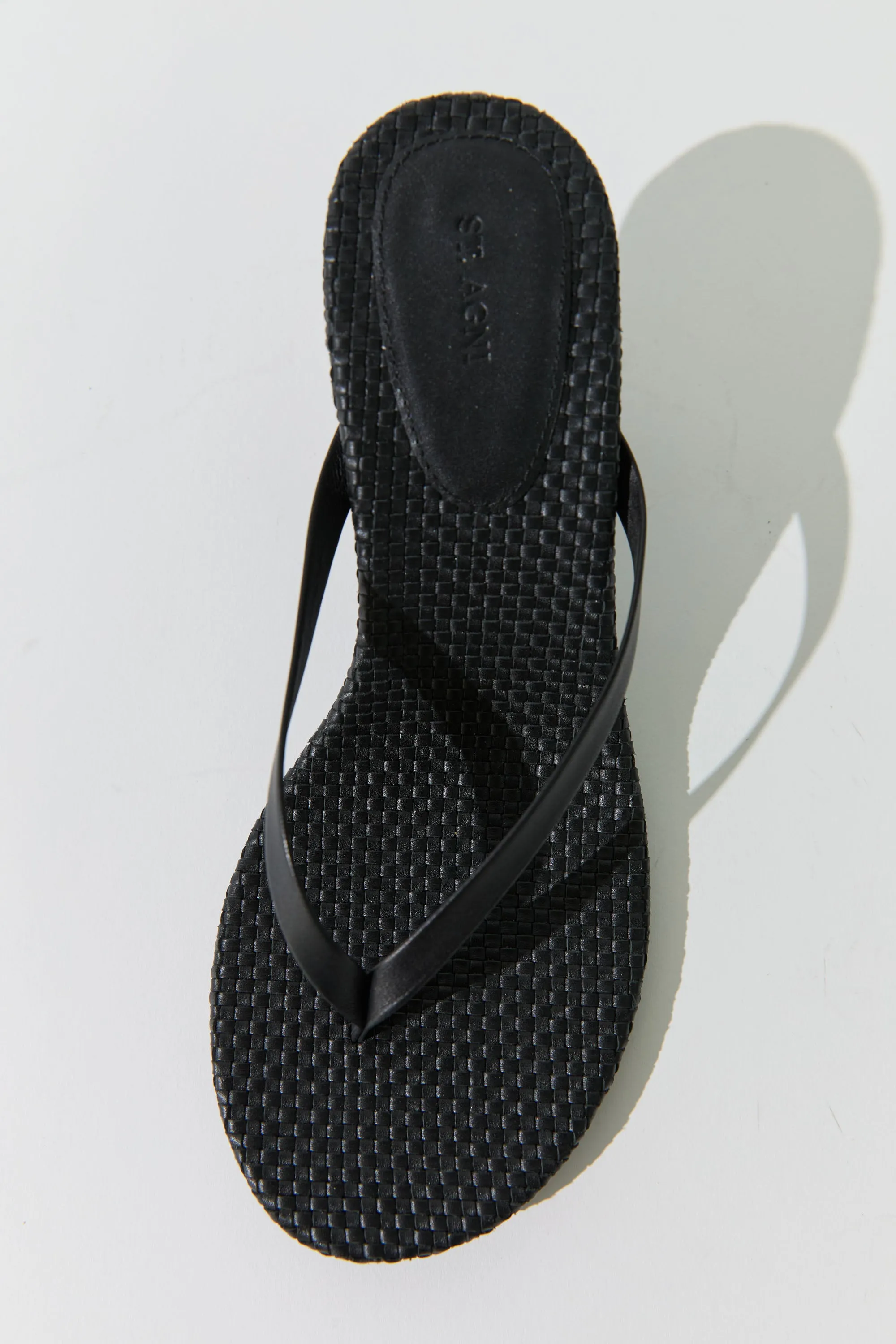 Woven Thong Heel - Black sold by St. Agni product image thumbnail 4