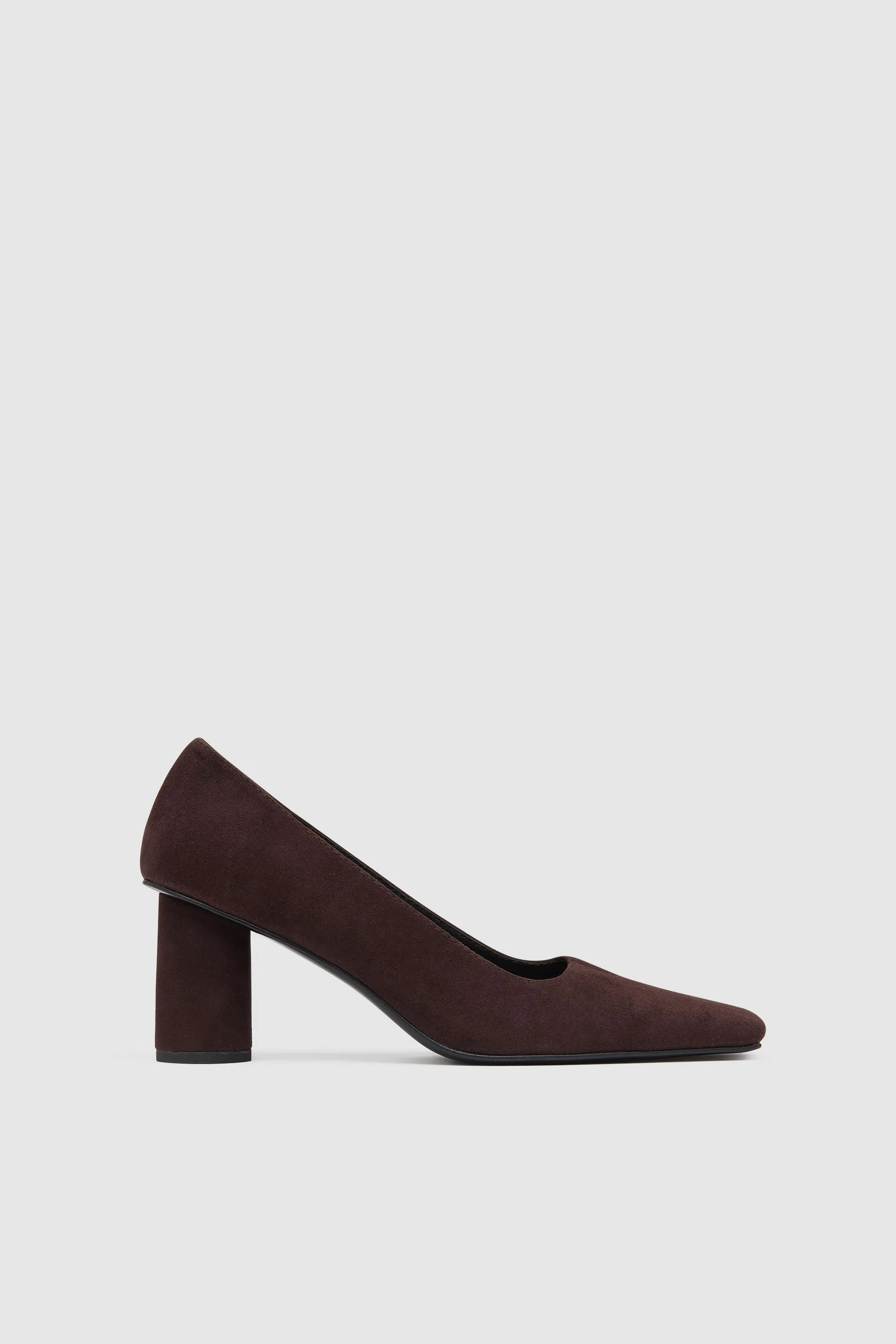 Suede Cylinder Pump - Coffee sold by St. Agni