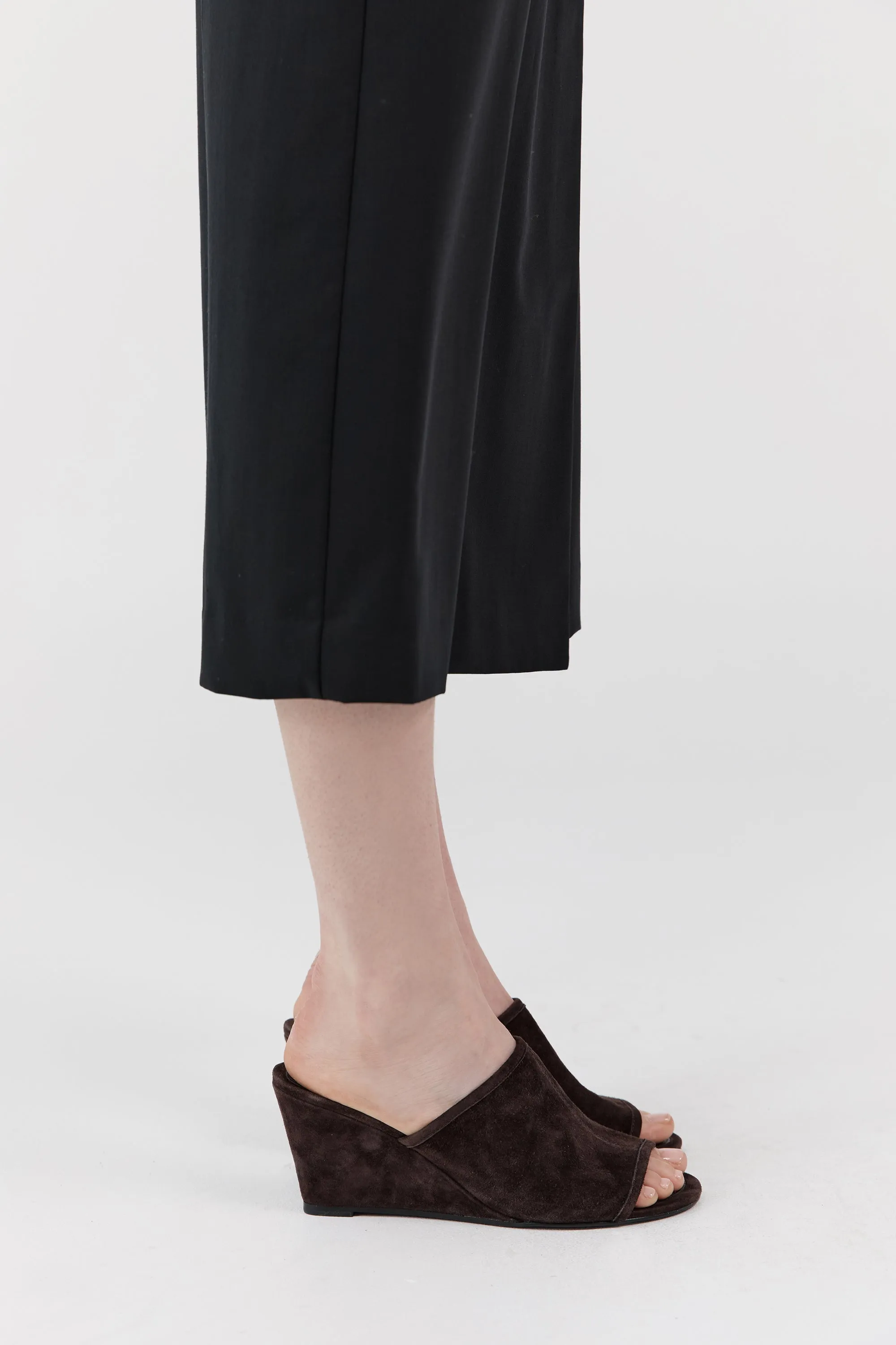 Suede Bandeau Wedge - Coffee sold by St. Agni product image thumbnail 3