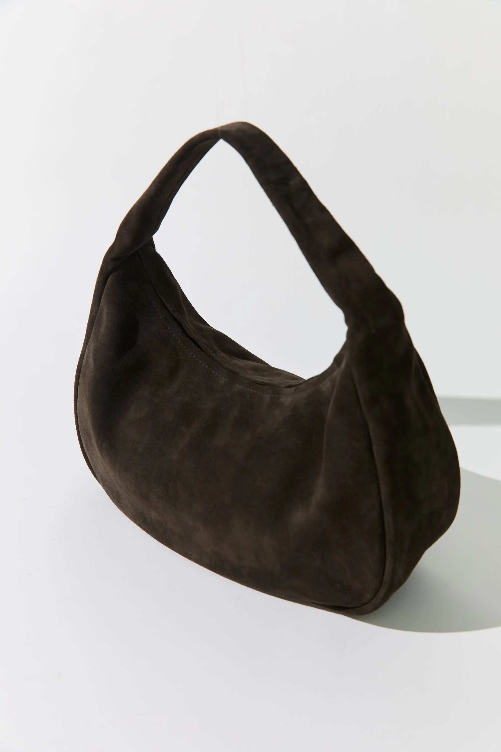 Suede Large Bon Bon Bag - Coffee sold by St. Agni