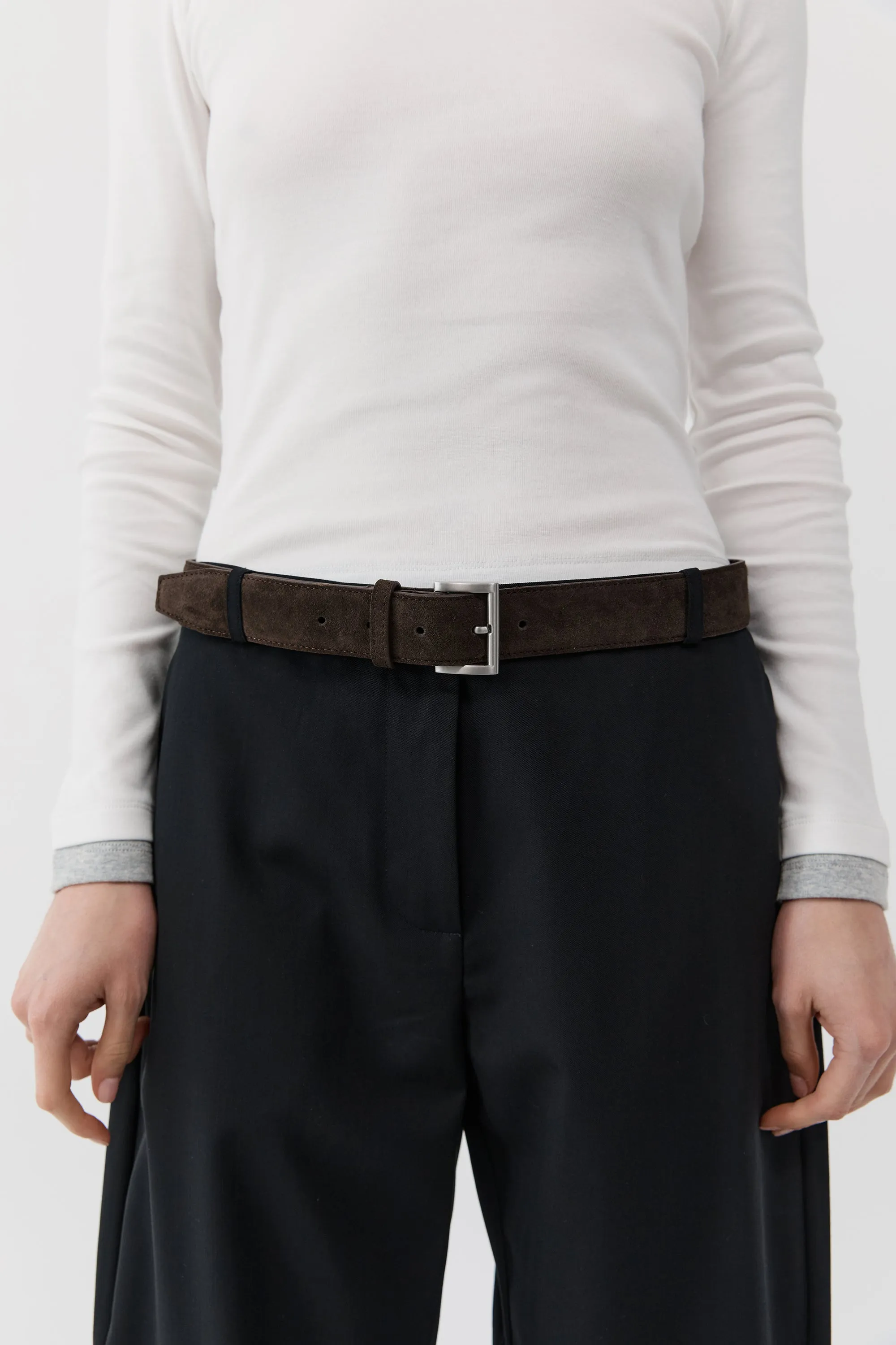 Suede Homme Belt - Coffee sold by St. Agni product image thumbnail 2