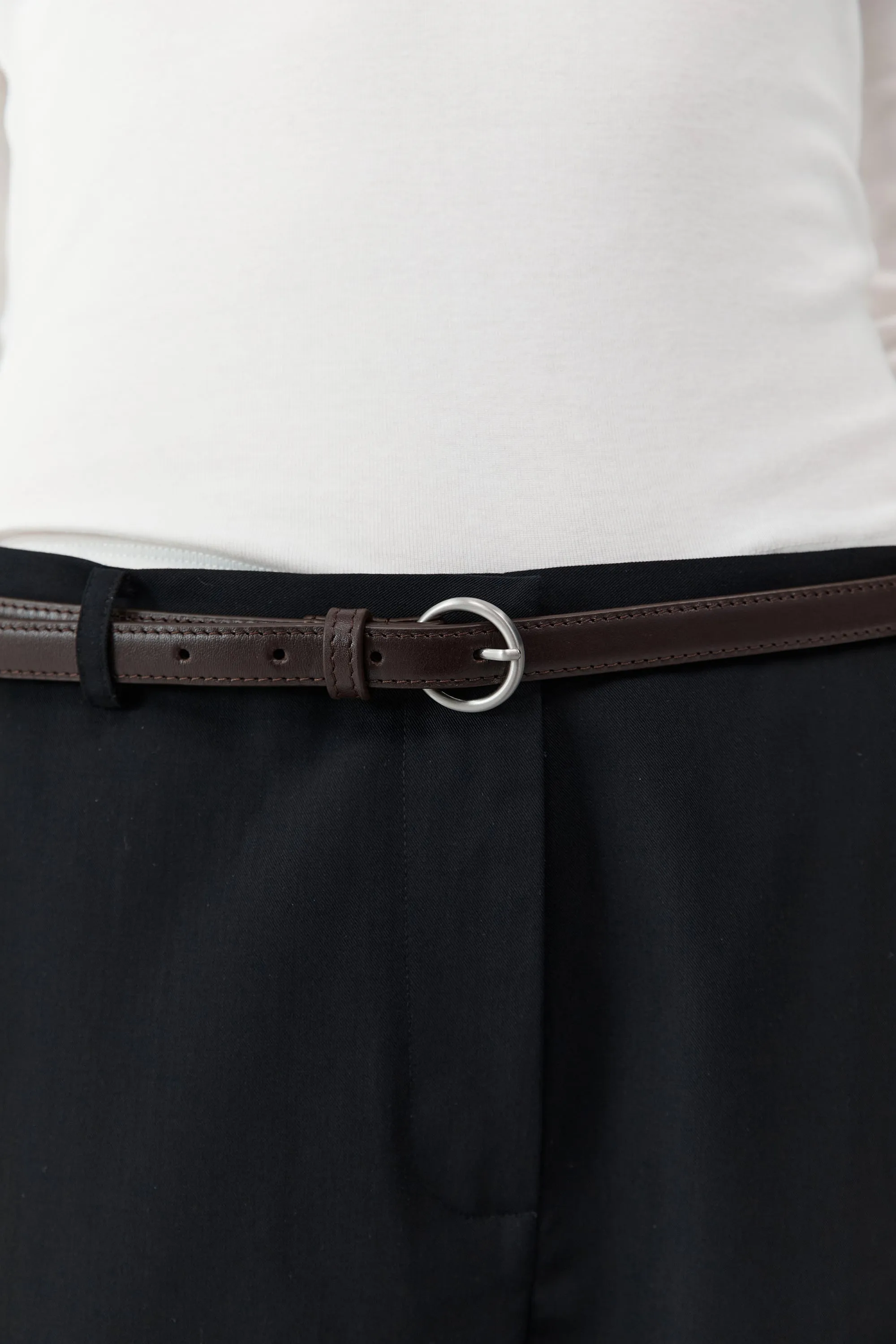 Minimal Slim Belt - Coffee sold by St. Agni product image thumbnail 3