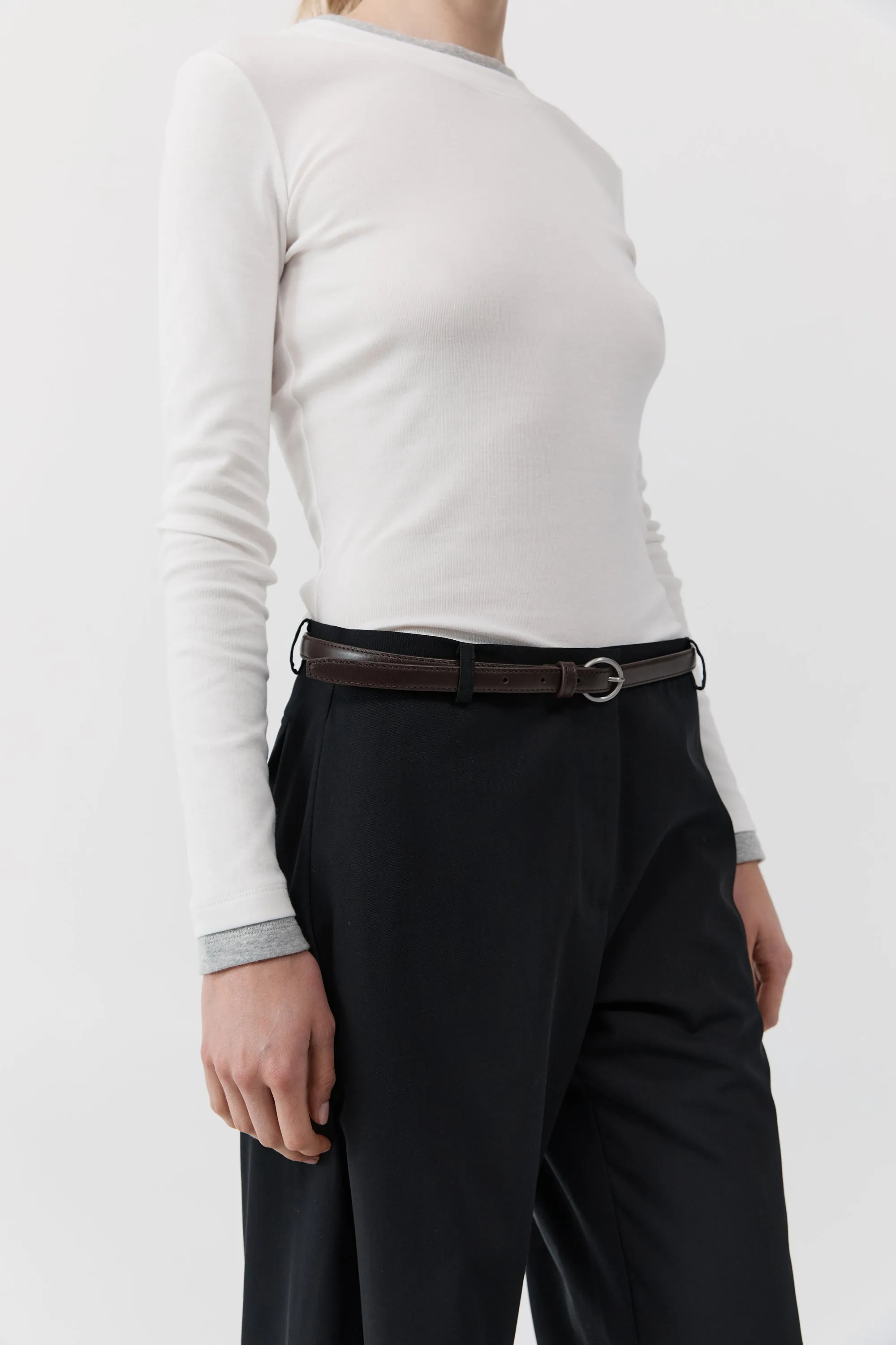 Minimal Slim Belt - Coffee sold by St. Agni product image thumbnail 5