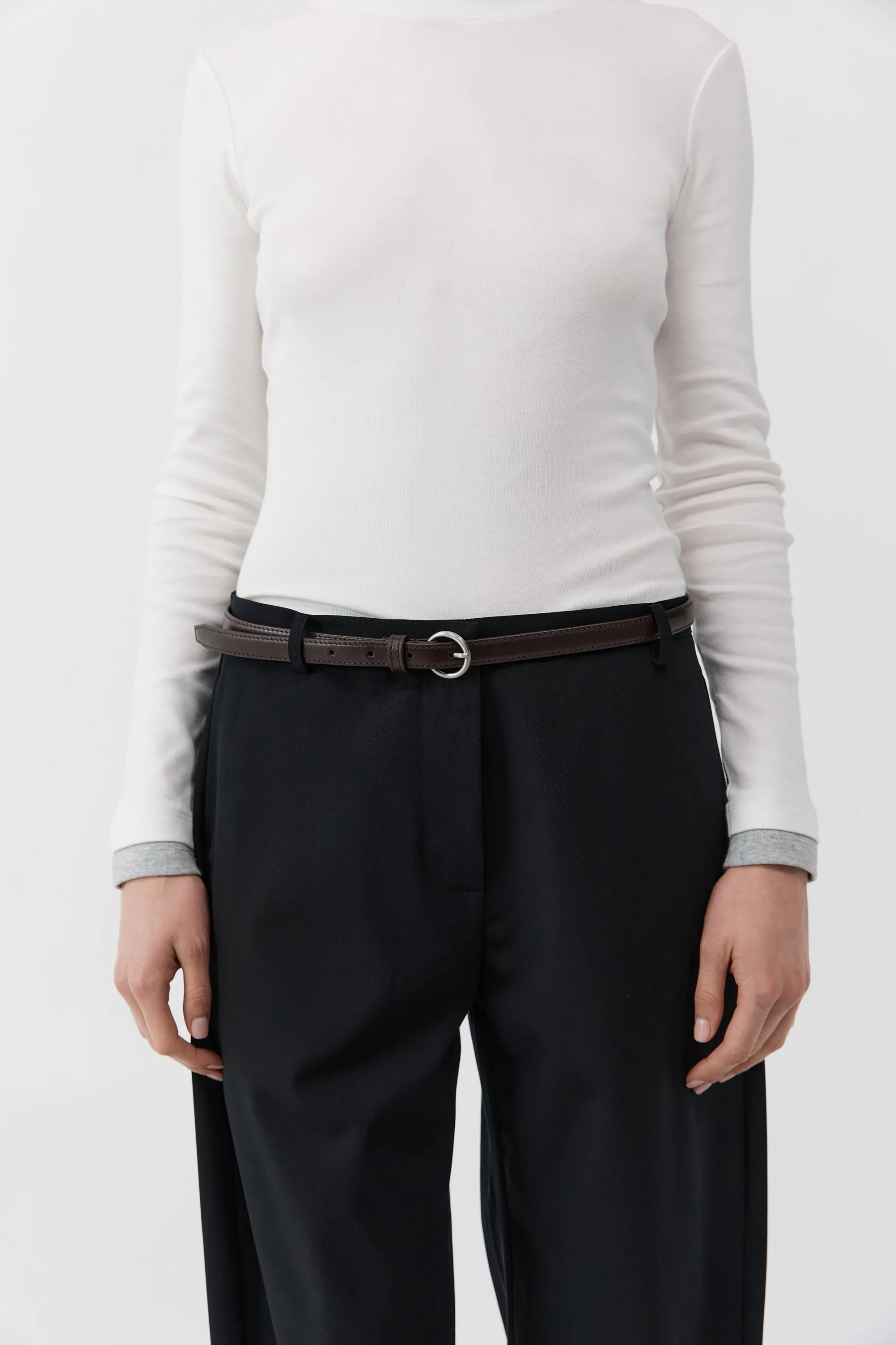 Minimal Slim Belt - Coffee sold by St. Agni product image thumbnail 2