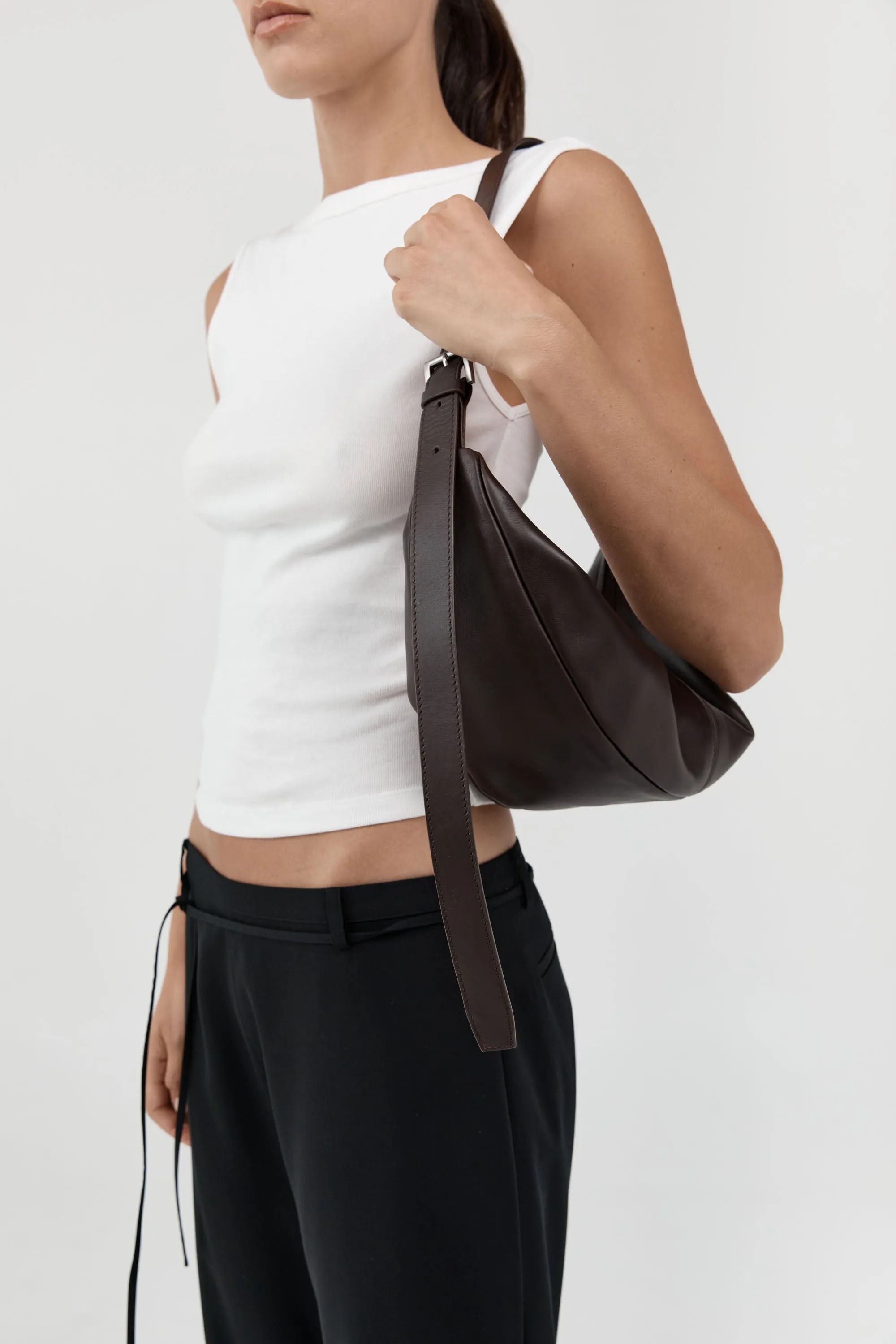 Adjustable Slim Crescent Bag - Coffee sold by St. Agni product image thumbnail 3
