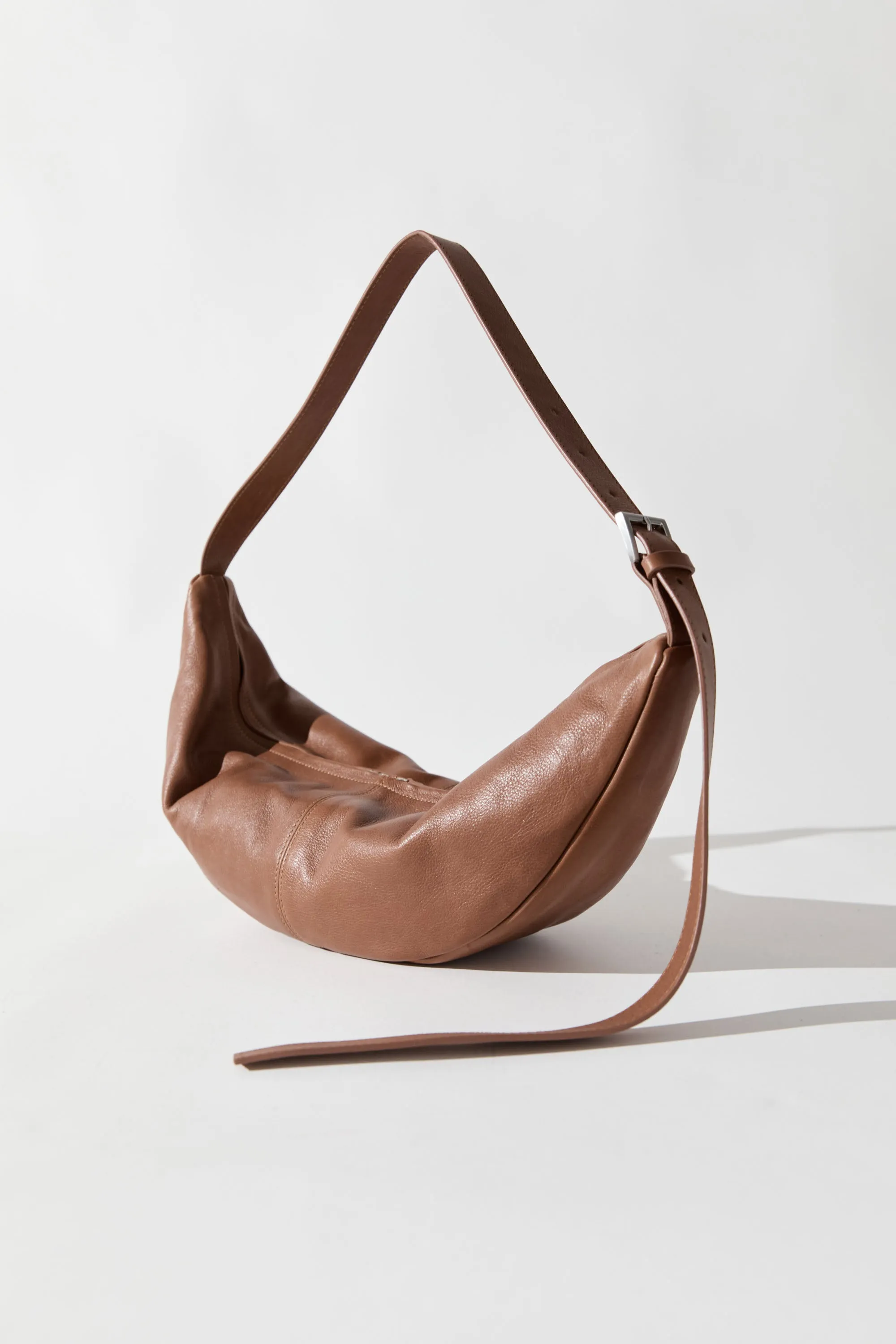 Adjustable Slim Crescent Bag - Chestnut sold by St. Agni product image thumbnail 4