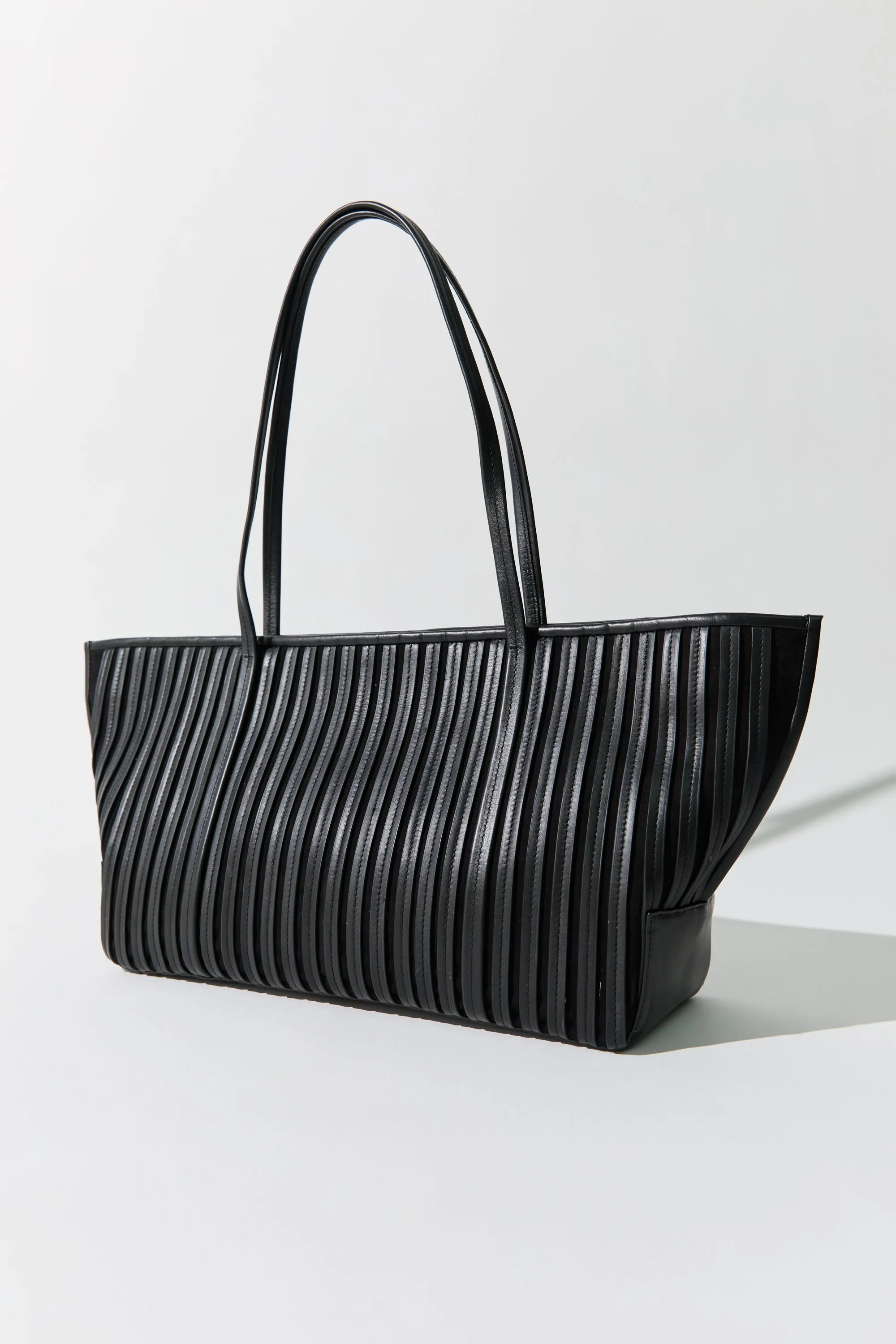 Linea Stitch Bateau Tote - Black sold by St. Agni
