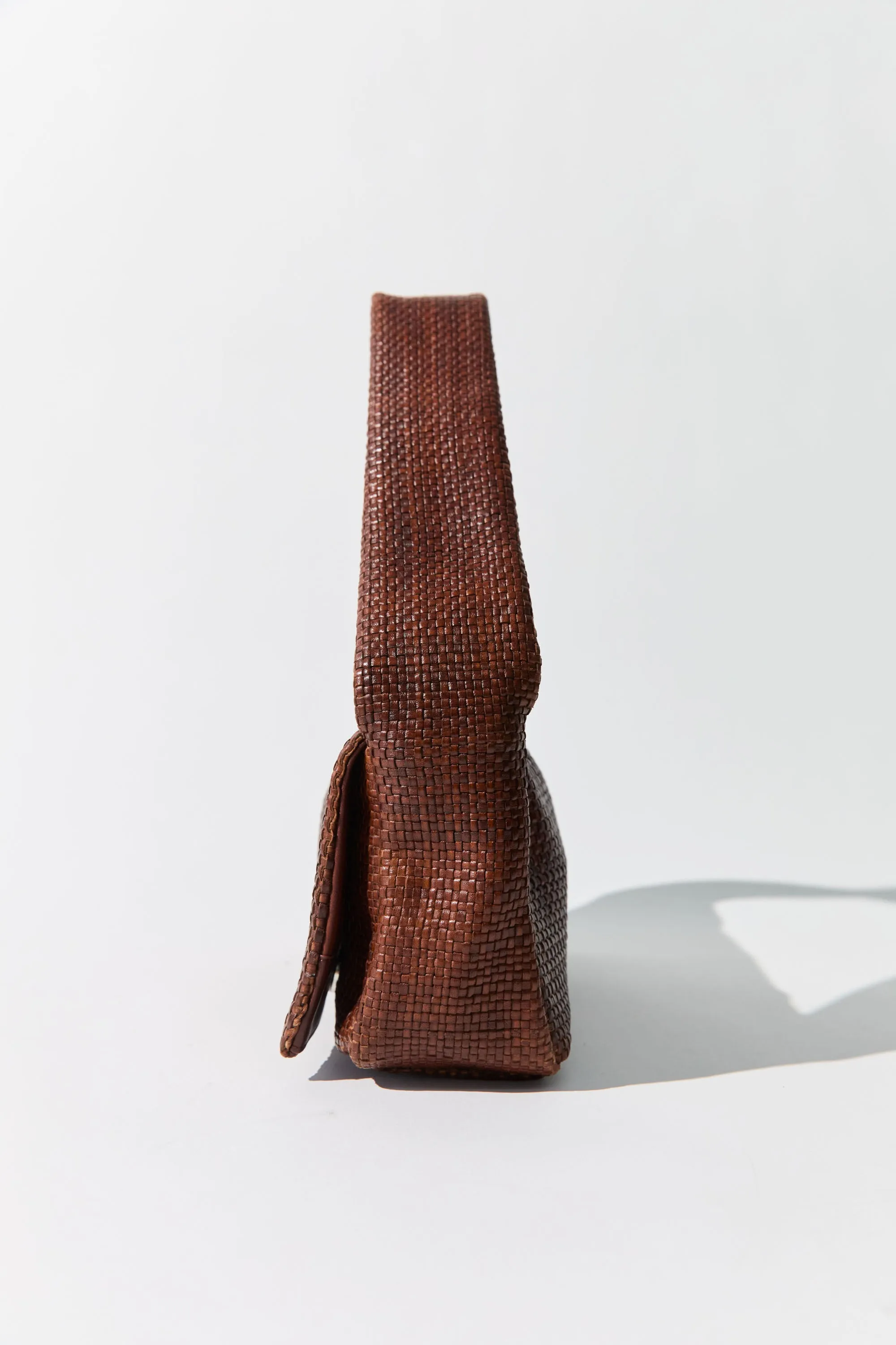 Woven Slim Satchel - Chestnut sold by St. Agni product image thumbnail 4