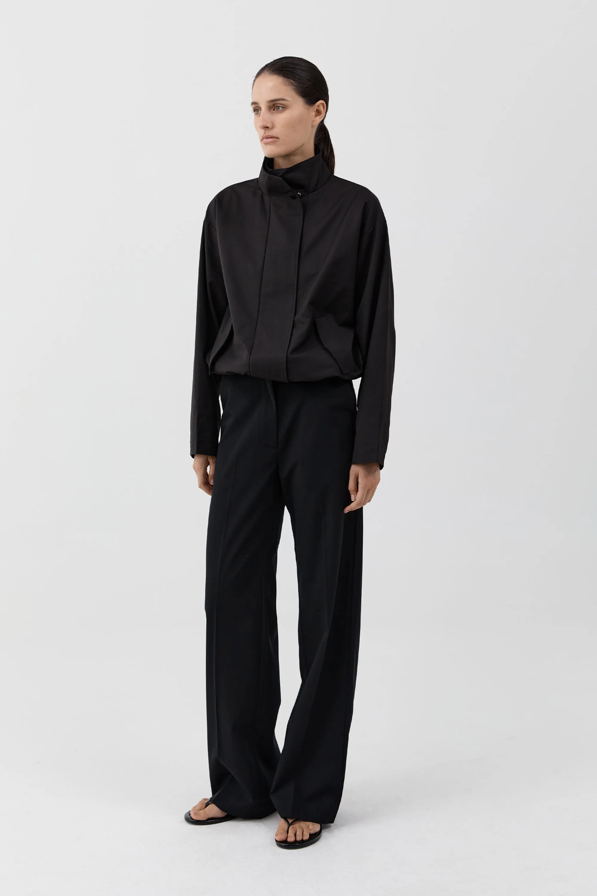 Canvas Flight Jacket - Black sold by St. Agni product image thumbnail 2