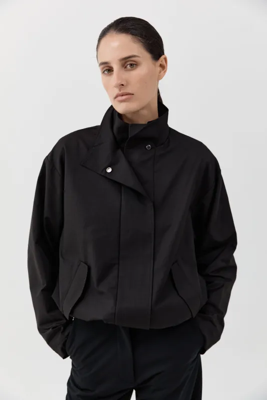 Canvas Flight Jacket - Black made by St. Agni