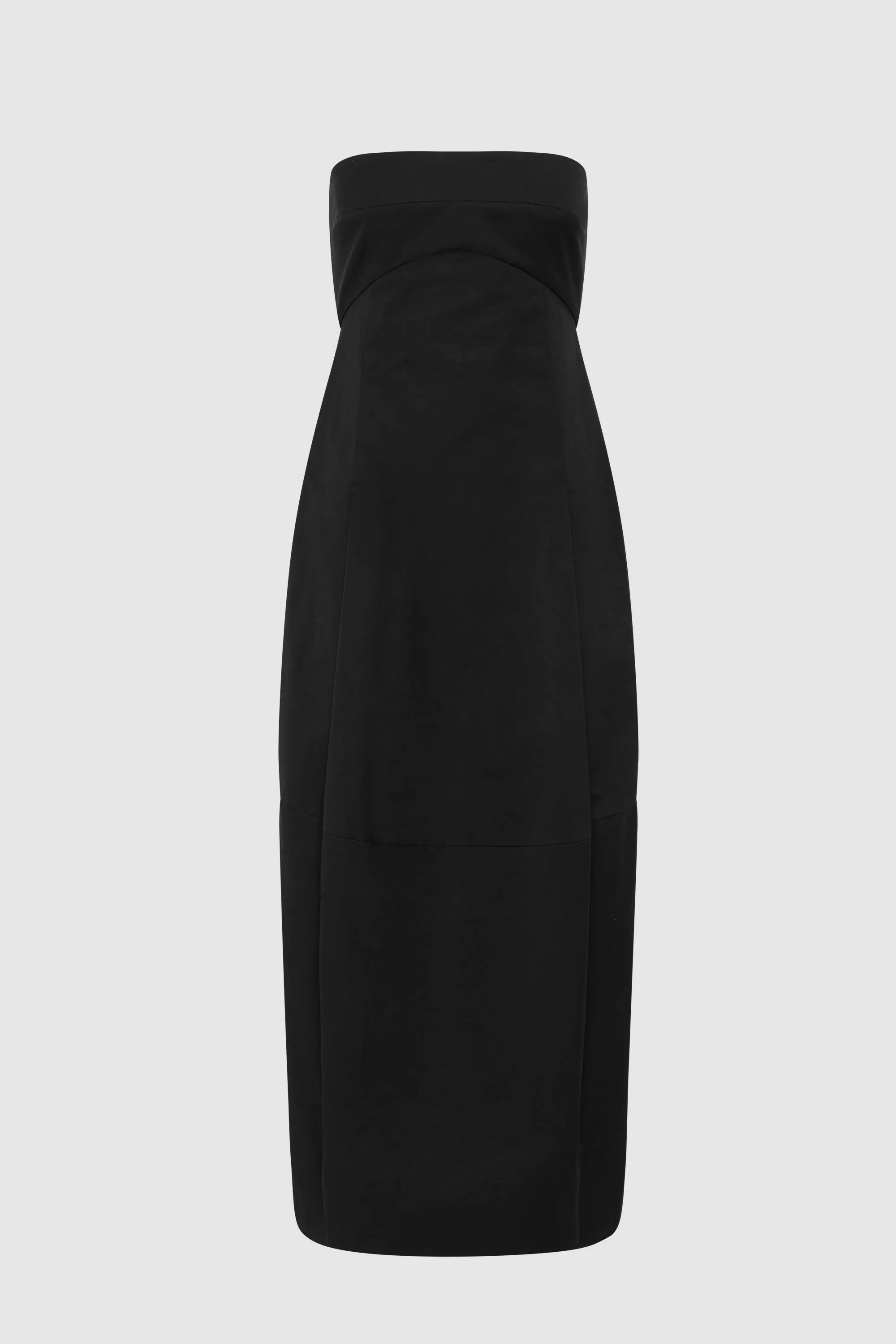 Canvas Pleat Cocoon Dress - Black sold by St. Agni product image thumbnail 4