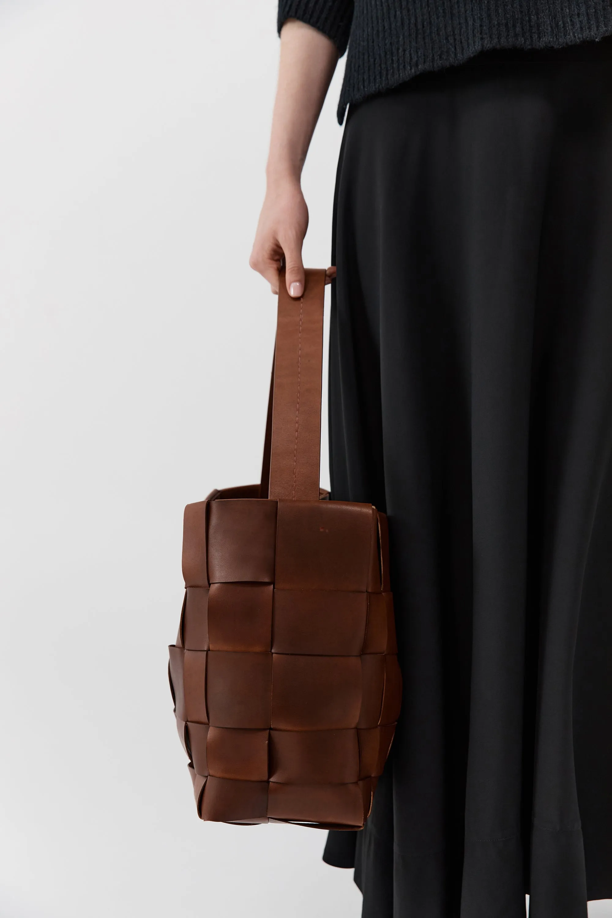 Woven Large Tote - Chestnut sold by St. Agni product image thumbnail 2