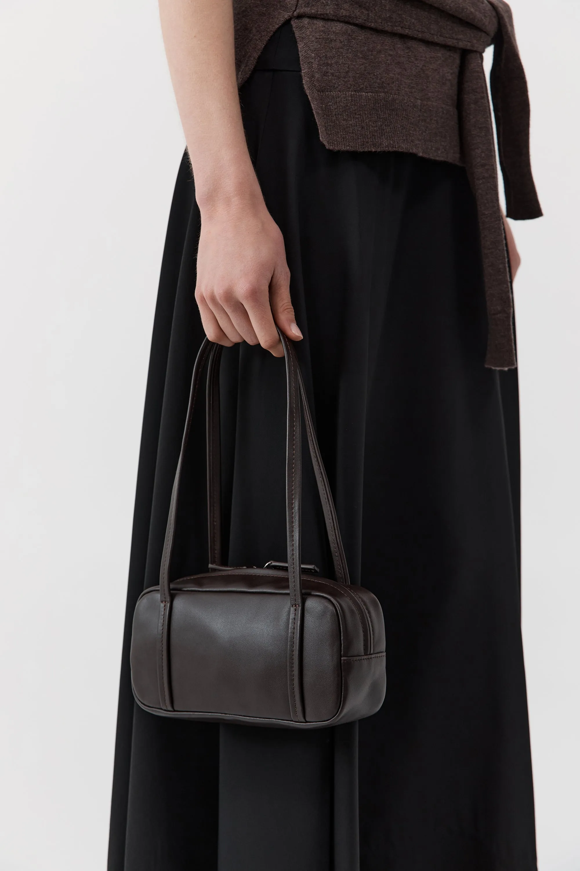 Petit Dual Zip Bag - Coffee sold by St. Agni product image thumbnail 2