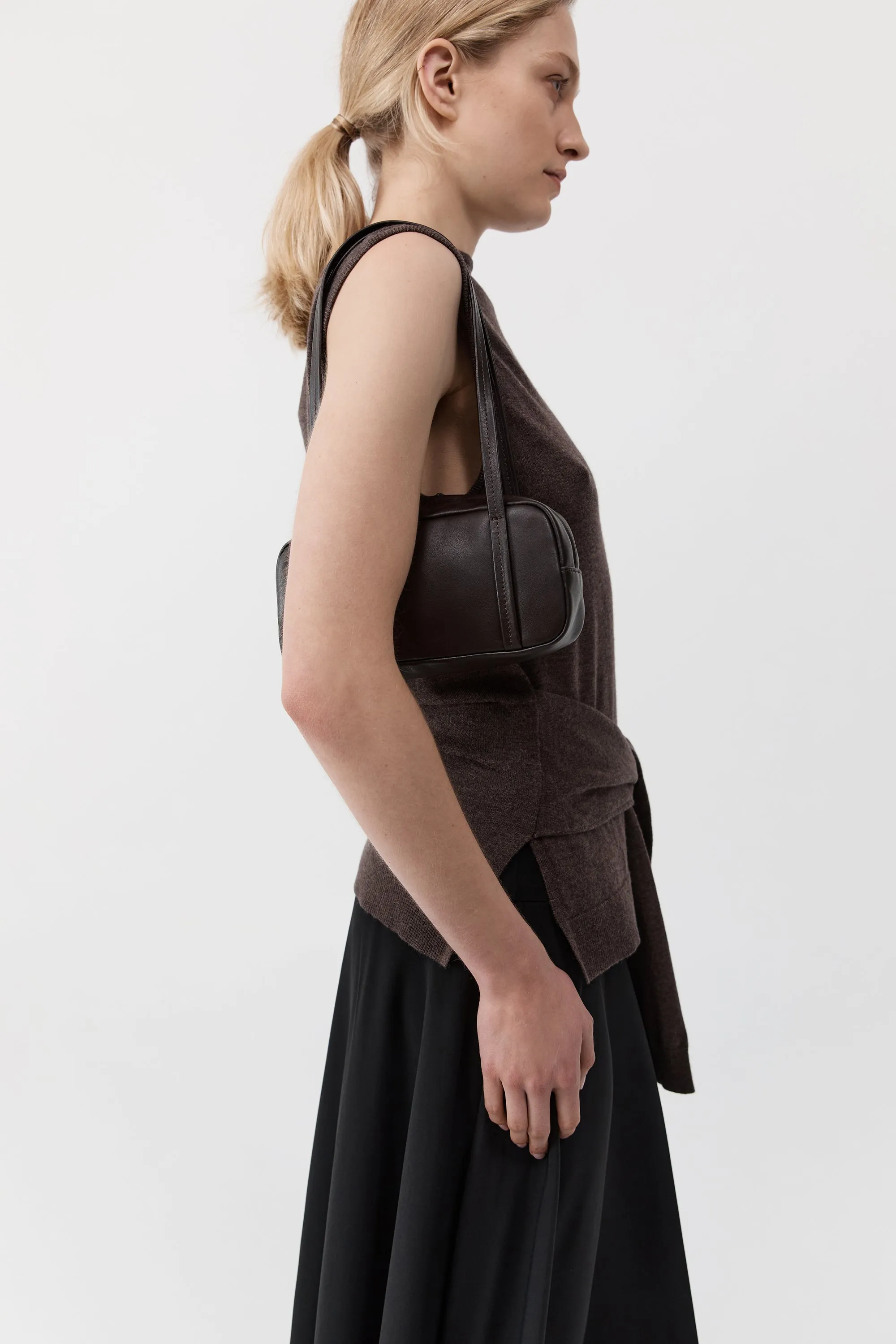 Petit Dual Zip Bag - Coffee sold by St. Agni product image thumbnail 5