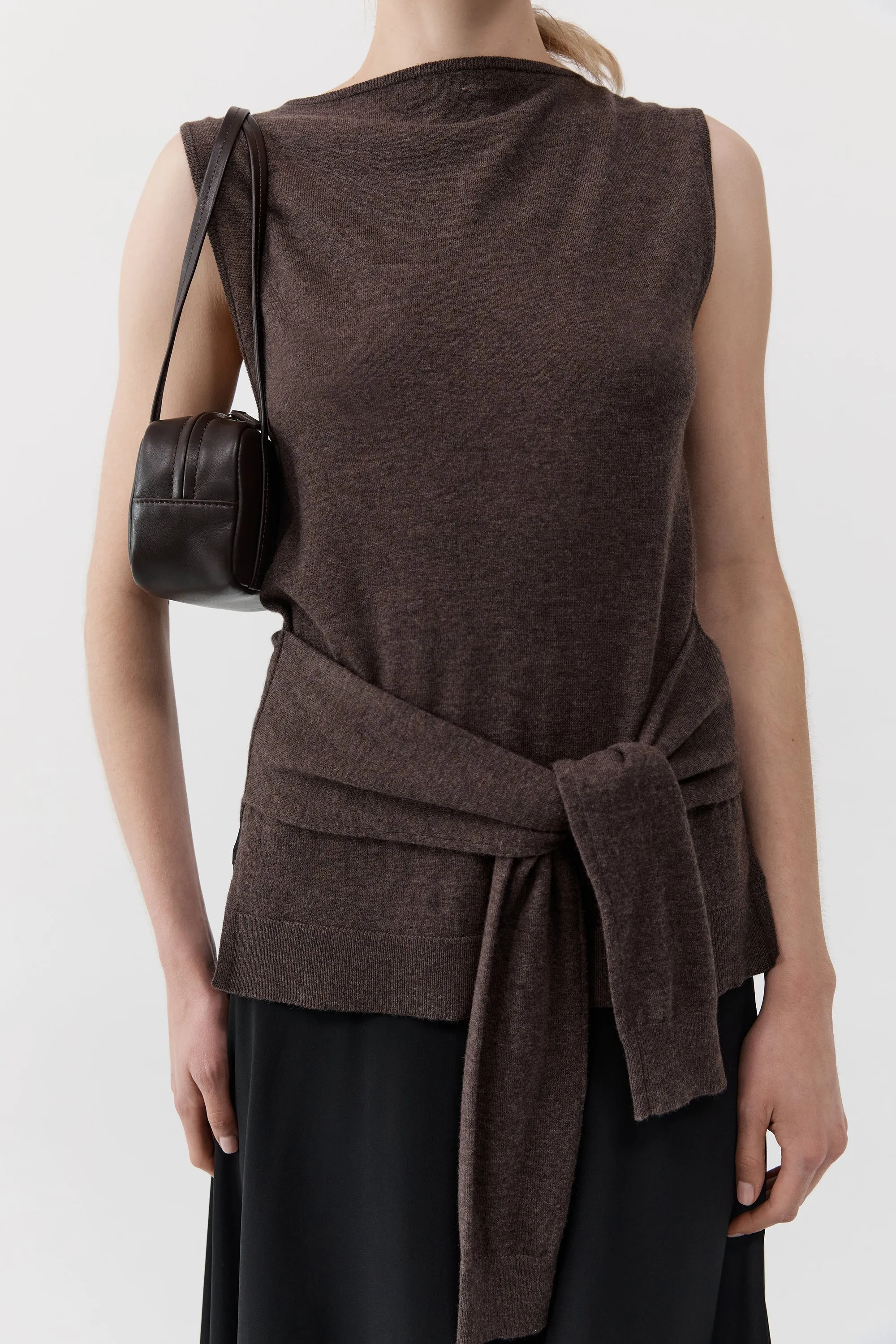 Petit Dual Zip Bag - Coffee sold by St. Agni product image thumbnail 3