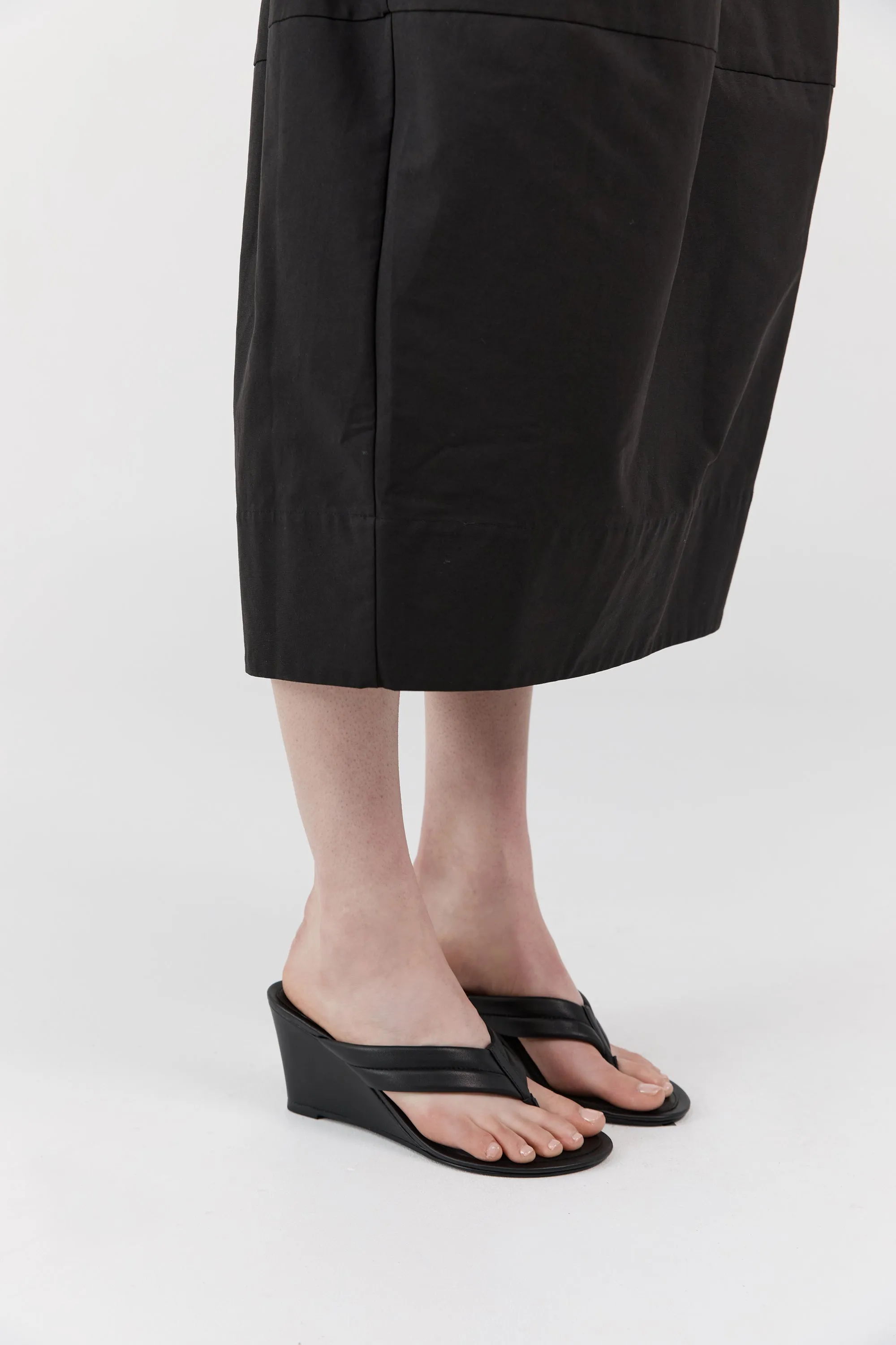 Stitch Detail Thong Wedge - Black sold by St. Agni product image thumbnail 5