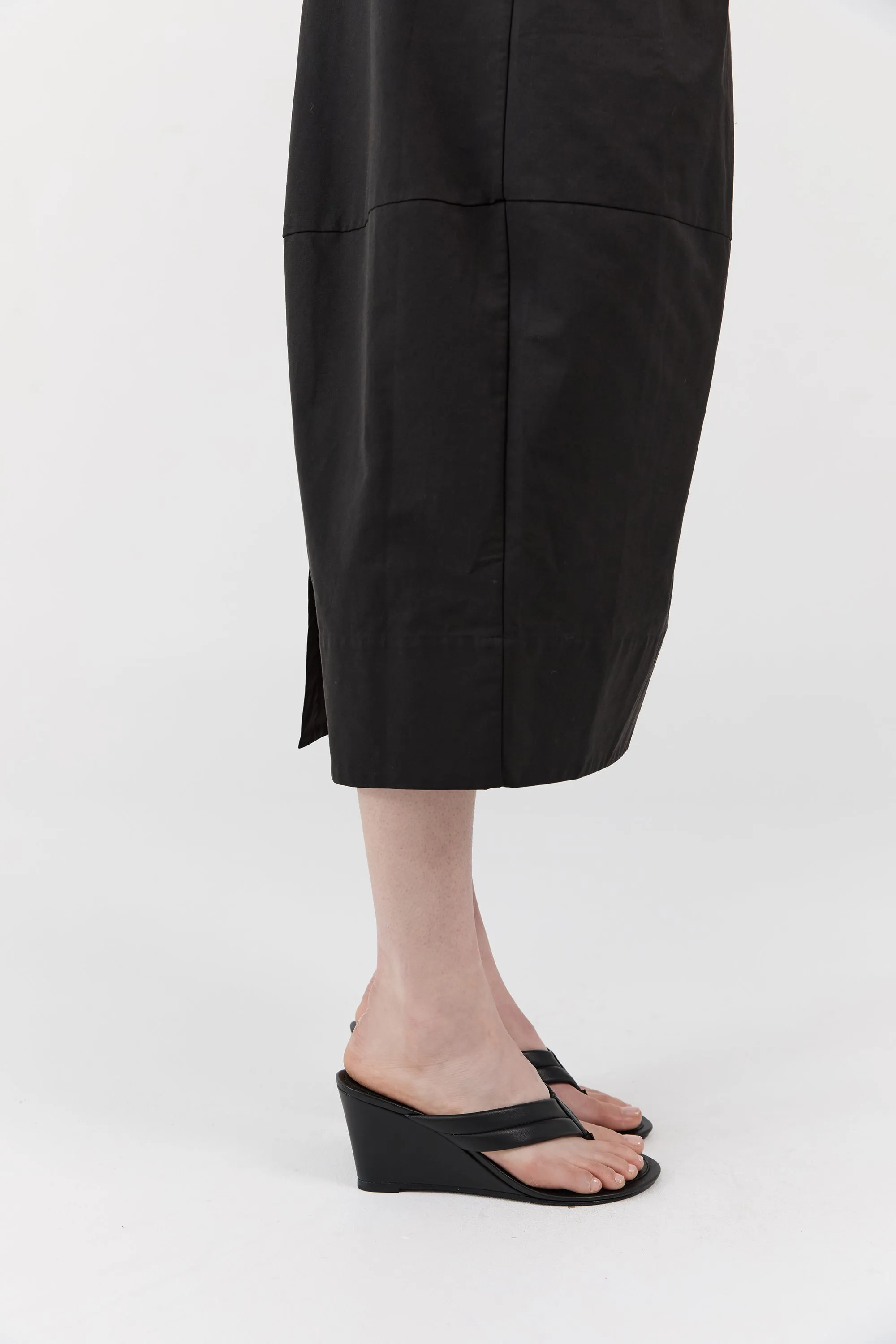 Stitch Detail Thong Wedge - Black sold by St. Agni product image thumbnail 3