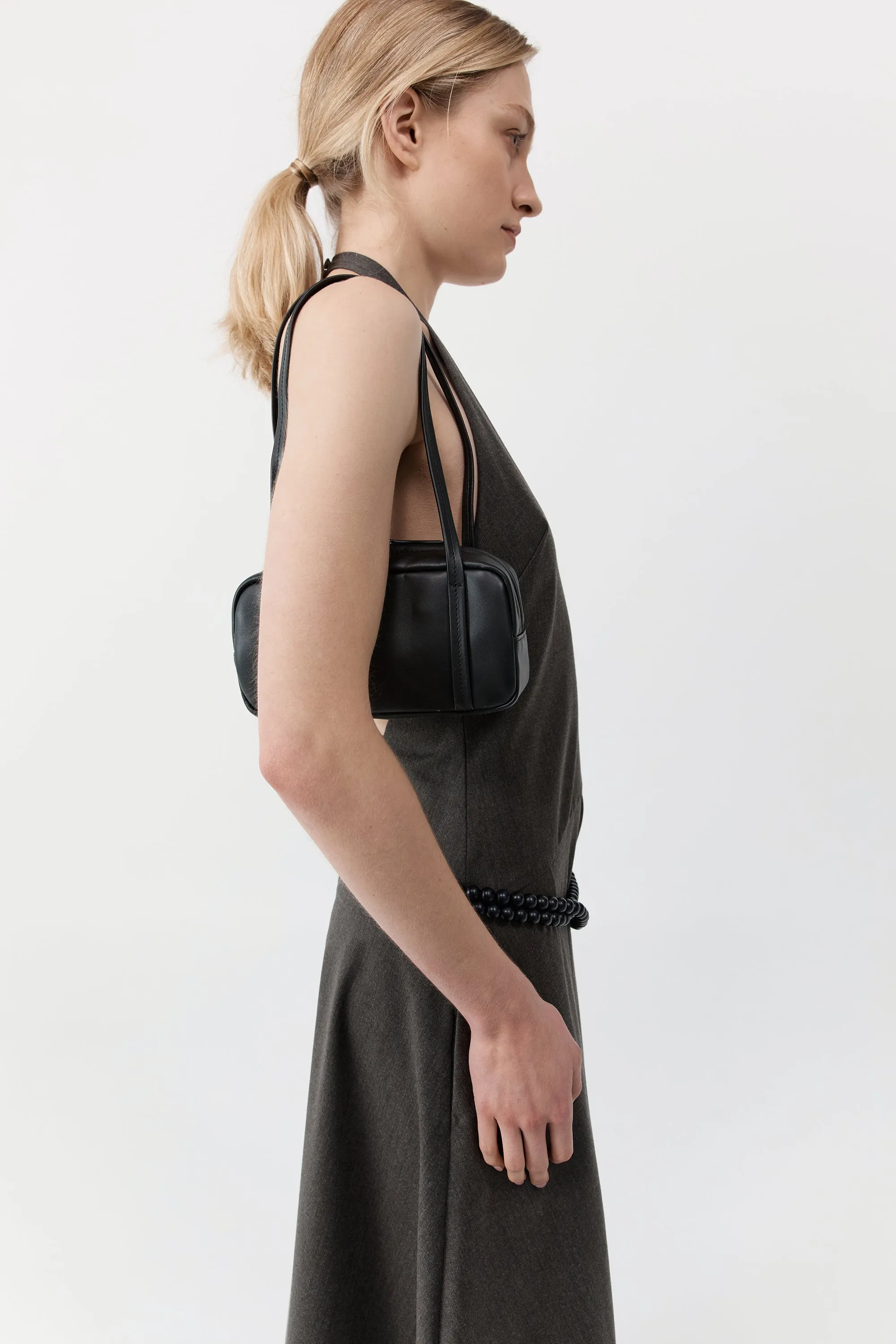 Petit Dual Zip Bag - Black sold by St. Agni product image thumbnail 3