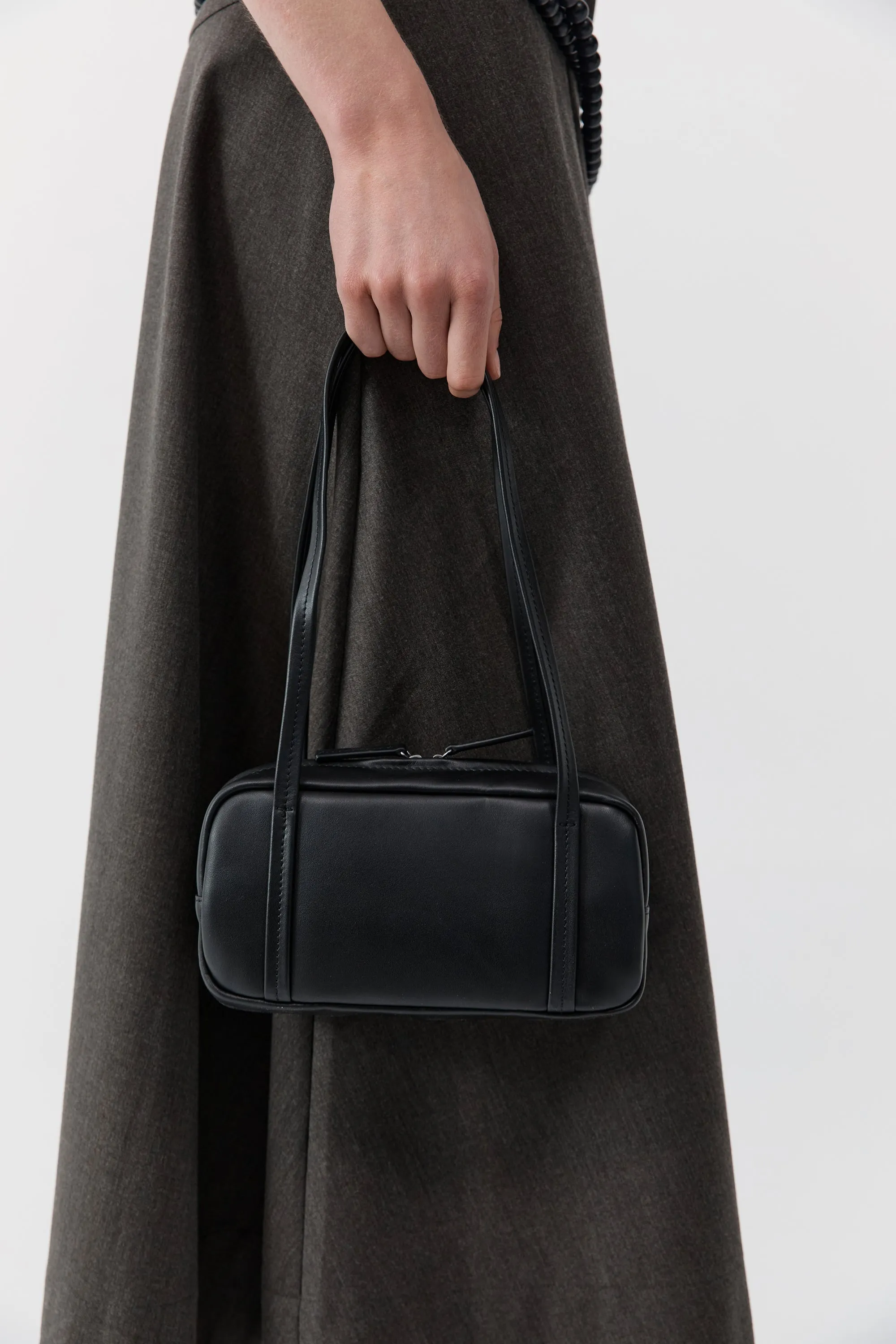 Petit Dual Zip Bag - Black sold by St. Agni product image thumbnail 2