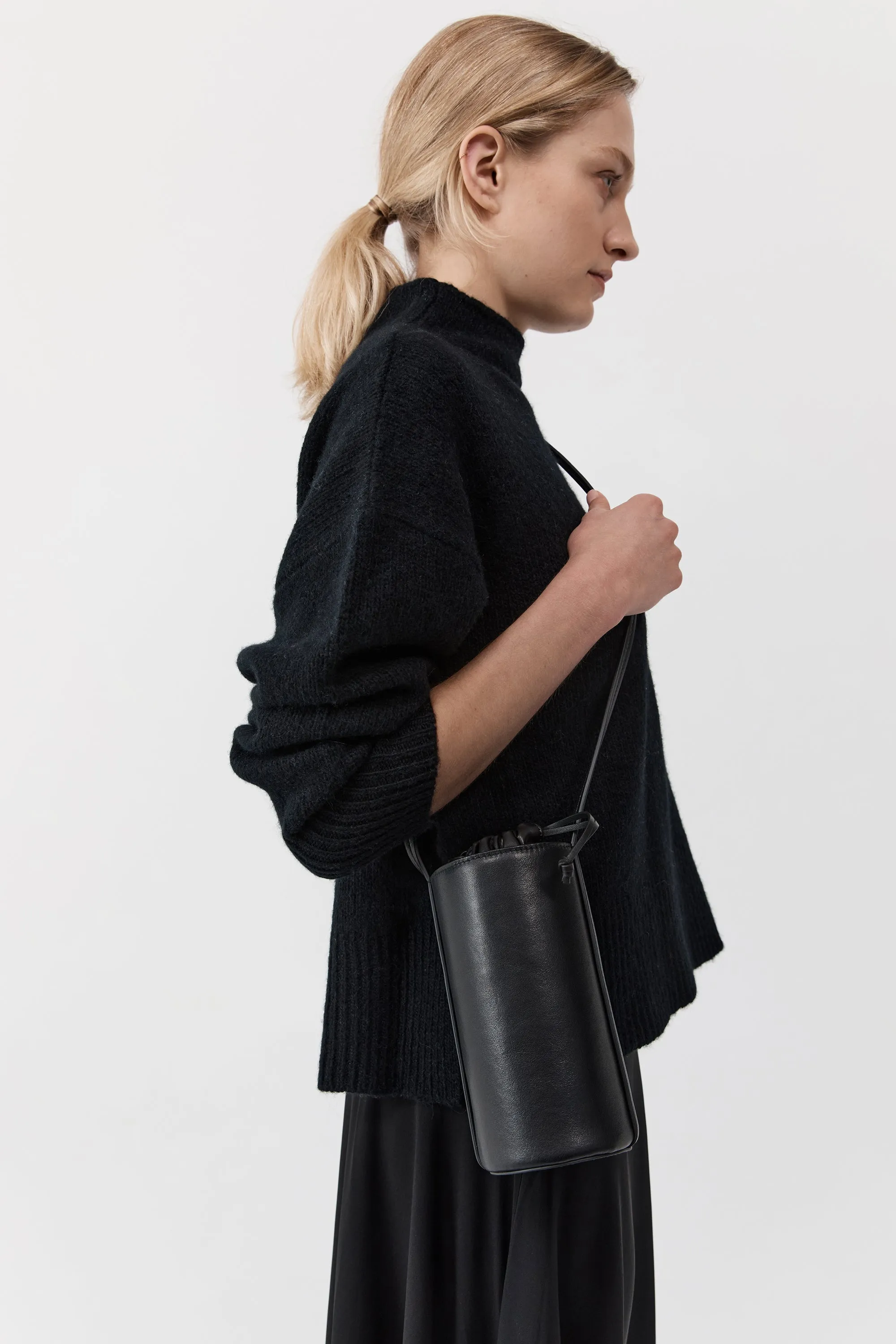 Cylinder Sling Bag - Black sold by St. Agni product image thumbnail 2