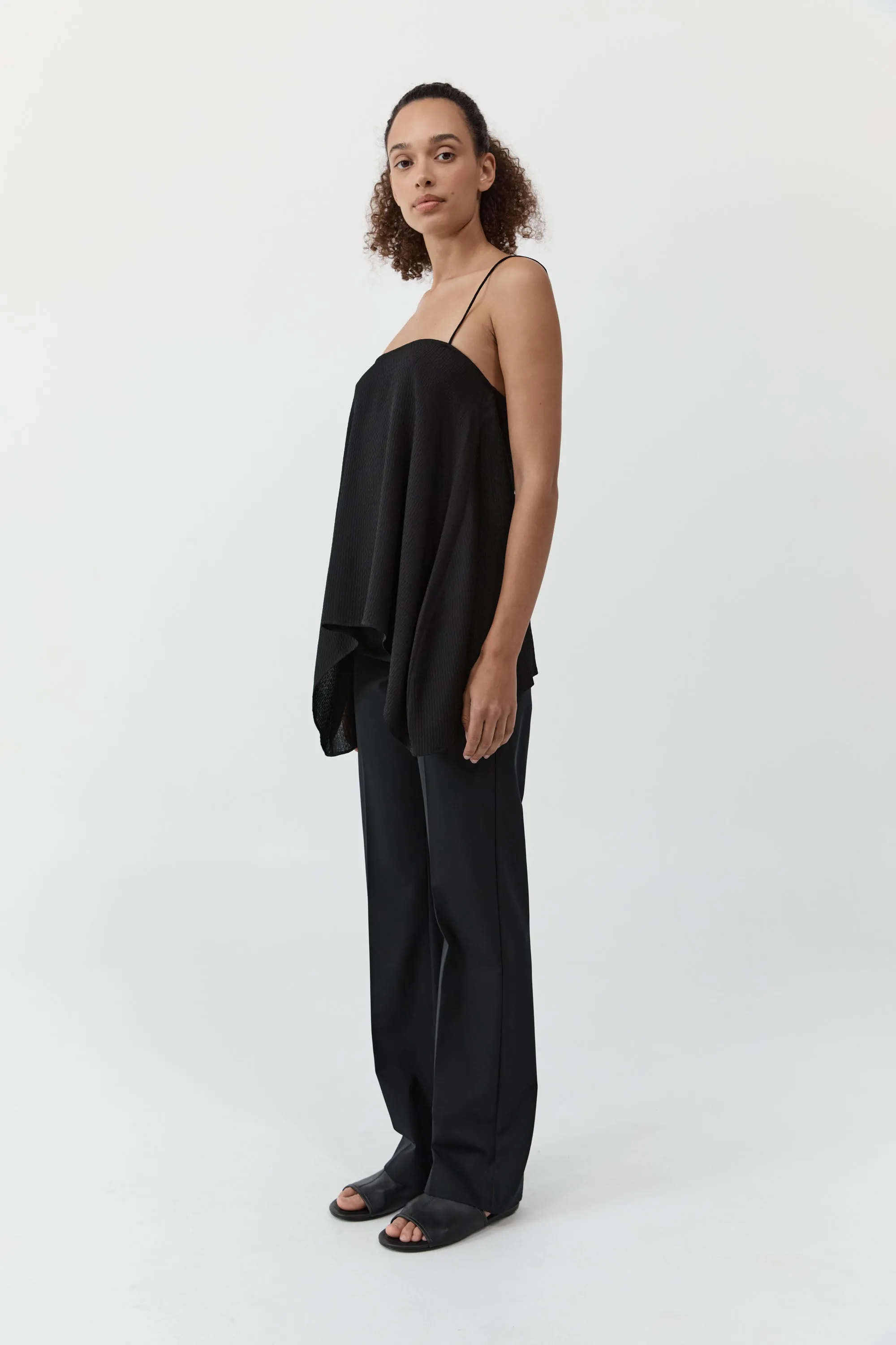 Textured Weave Cami - Black sold by St. Agni product image thumbnail 5