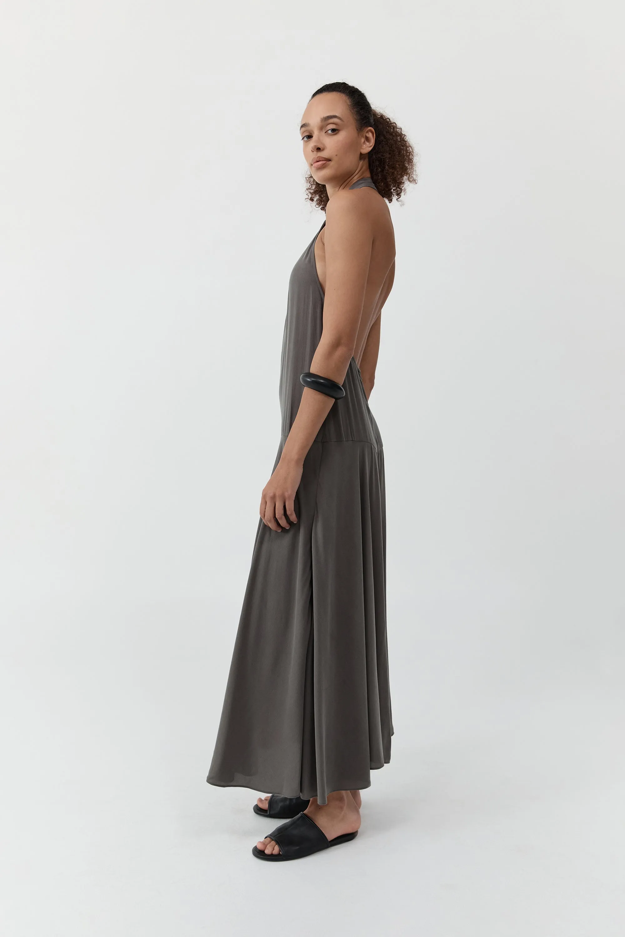 Apron Dress - Moss sold by St. Agni product image thumbnail 3