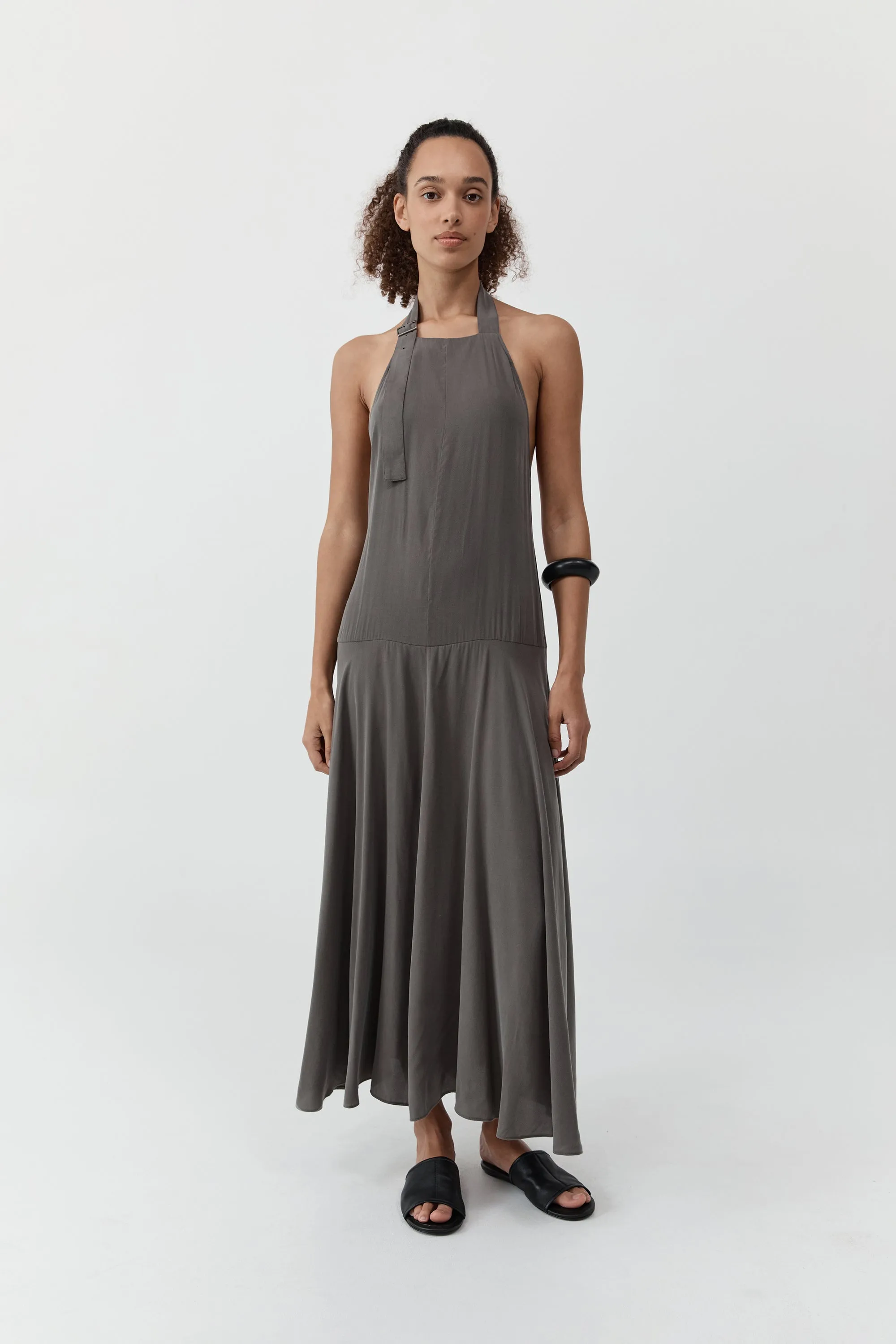 Apron Dress - Moss sold by St. Agni