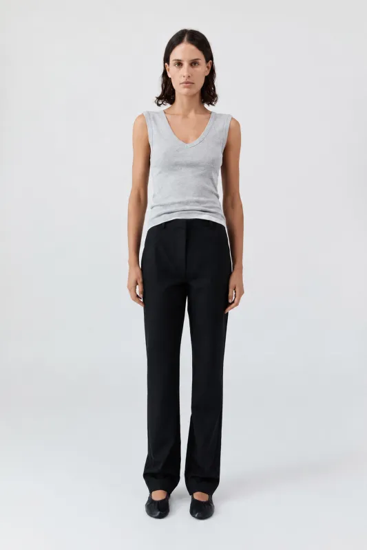 Organic Cotton 90s Top - Grey Marle made by St. Agni