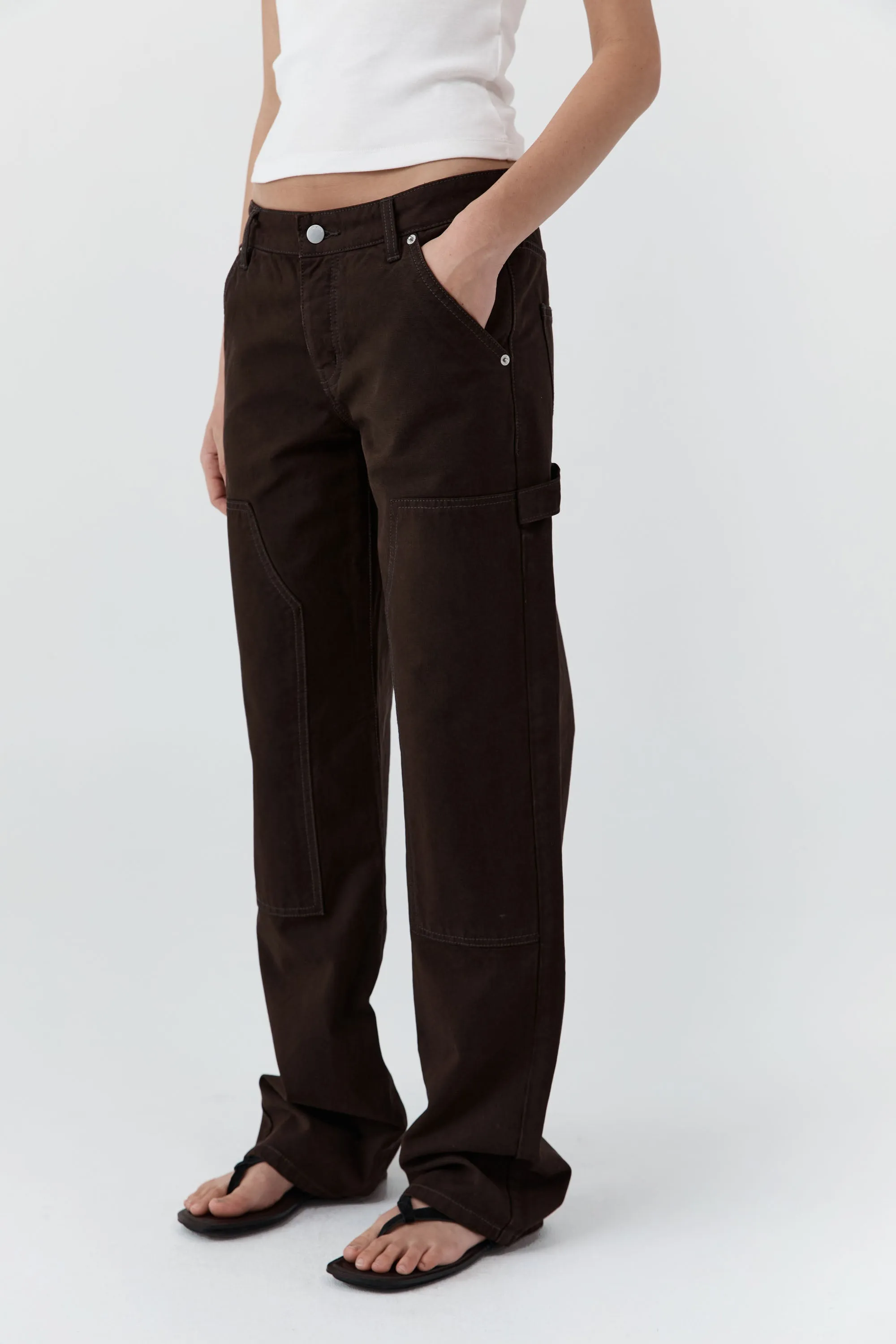 Canvas Carpenter Jeans - Bark sold by St. Agni product image thumbnail 4