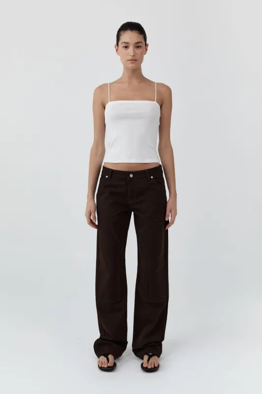 Canvas Carpenter Jeans - Bark made by St. Agni